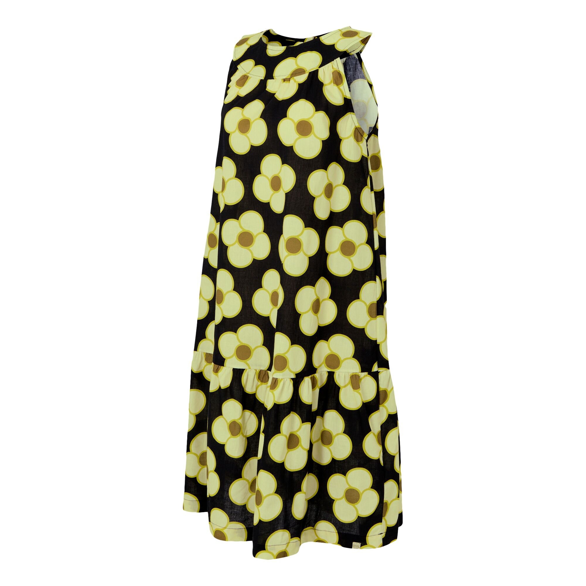 Orla Kiely Summer Sleeveless Dress II | Spinning Flower Black