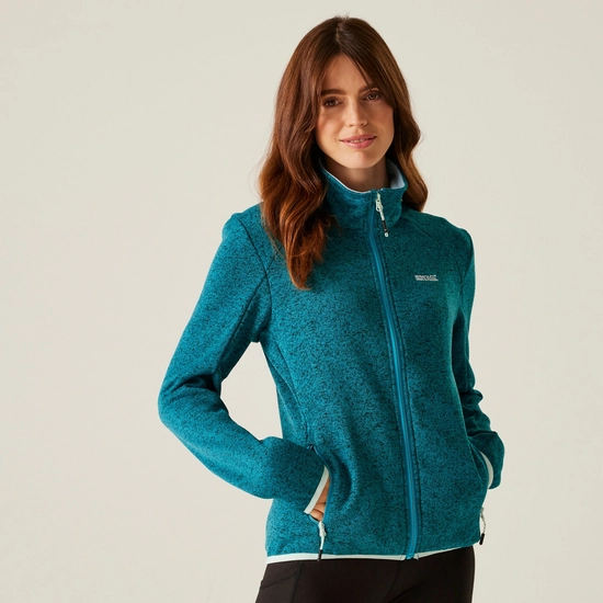 Women's Newhill II Full Zip Fleece | Nephrite Green Light Vanilla