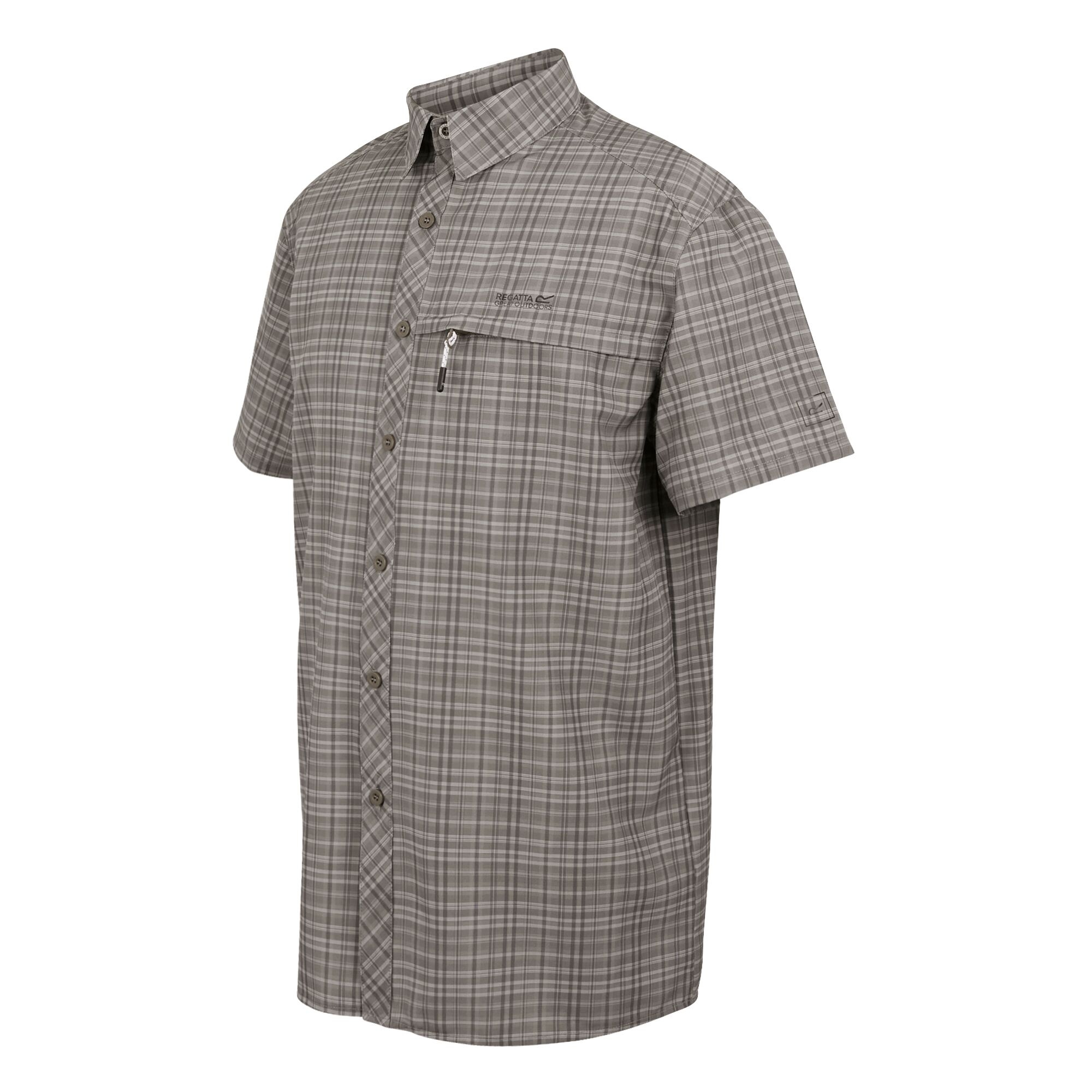 Men's Insect-Repellent Packaway Short Sleeve Shirt | Treetop Check