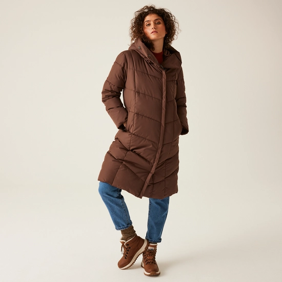 Women's Nurie Quilted Jacket | Dark Brown
