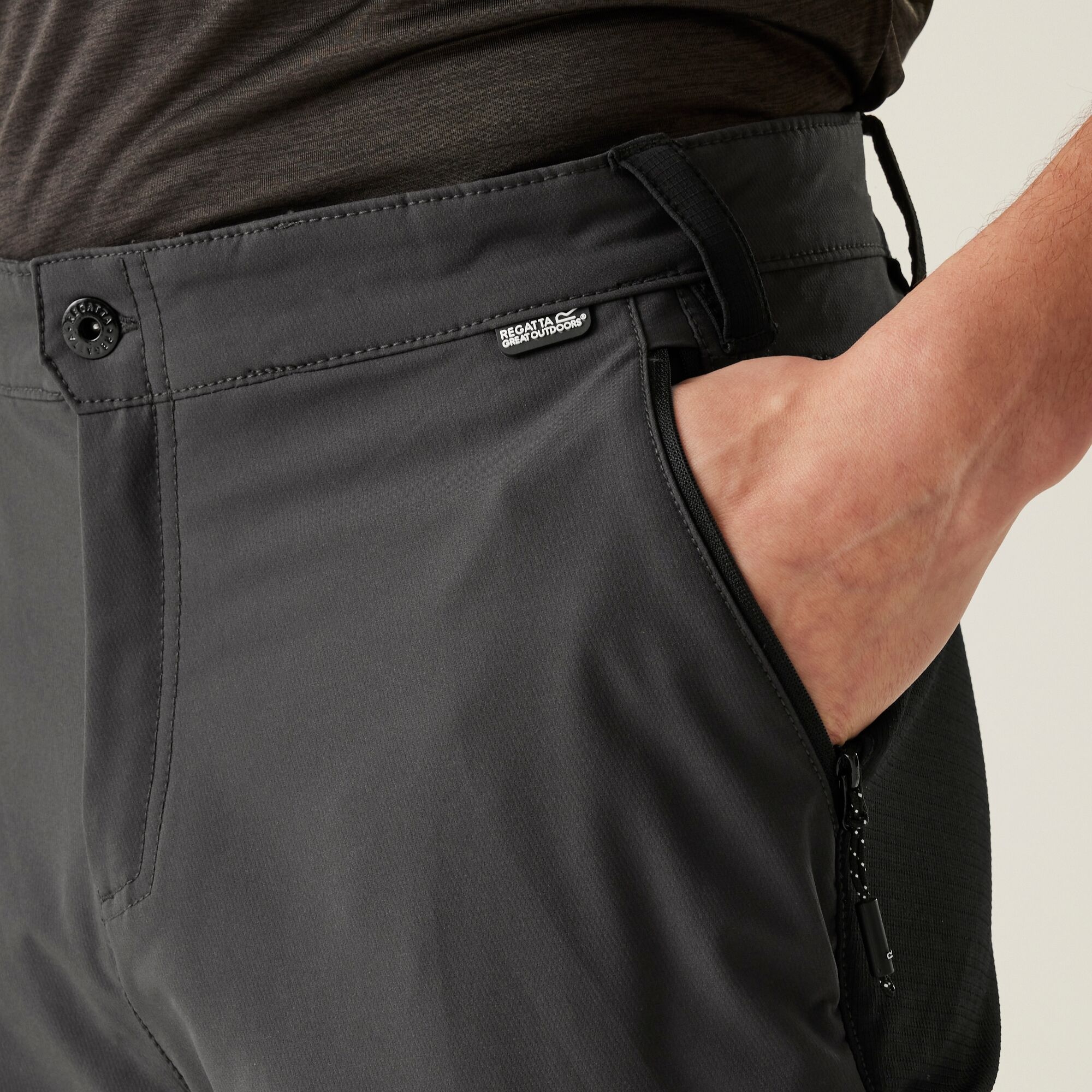 Men's Questra V Walking Trousers | Ash Black