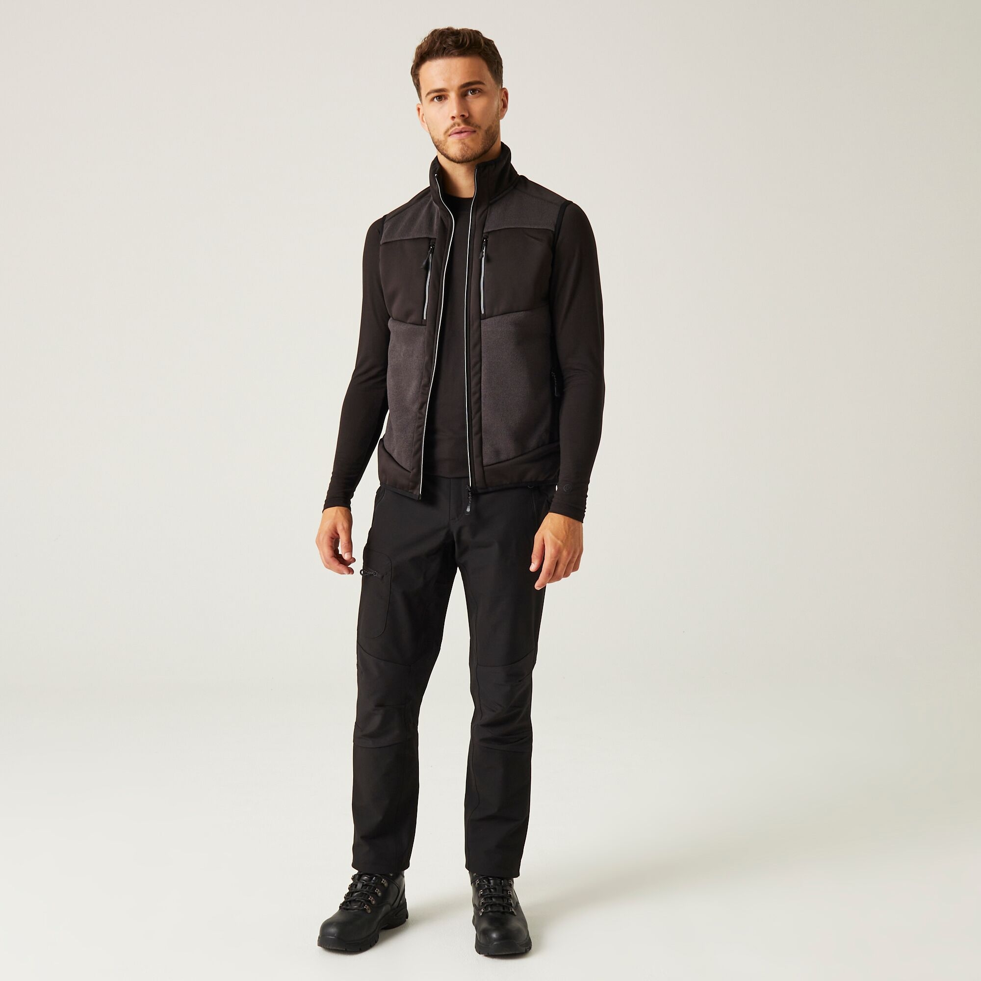 Men's E-Volve Stretch Bodywarmer | Ash Black
