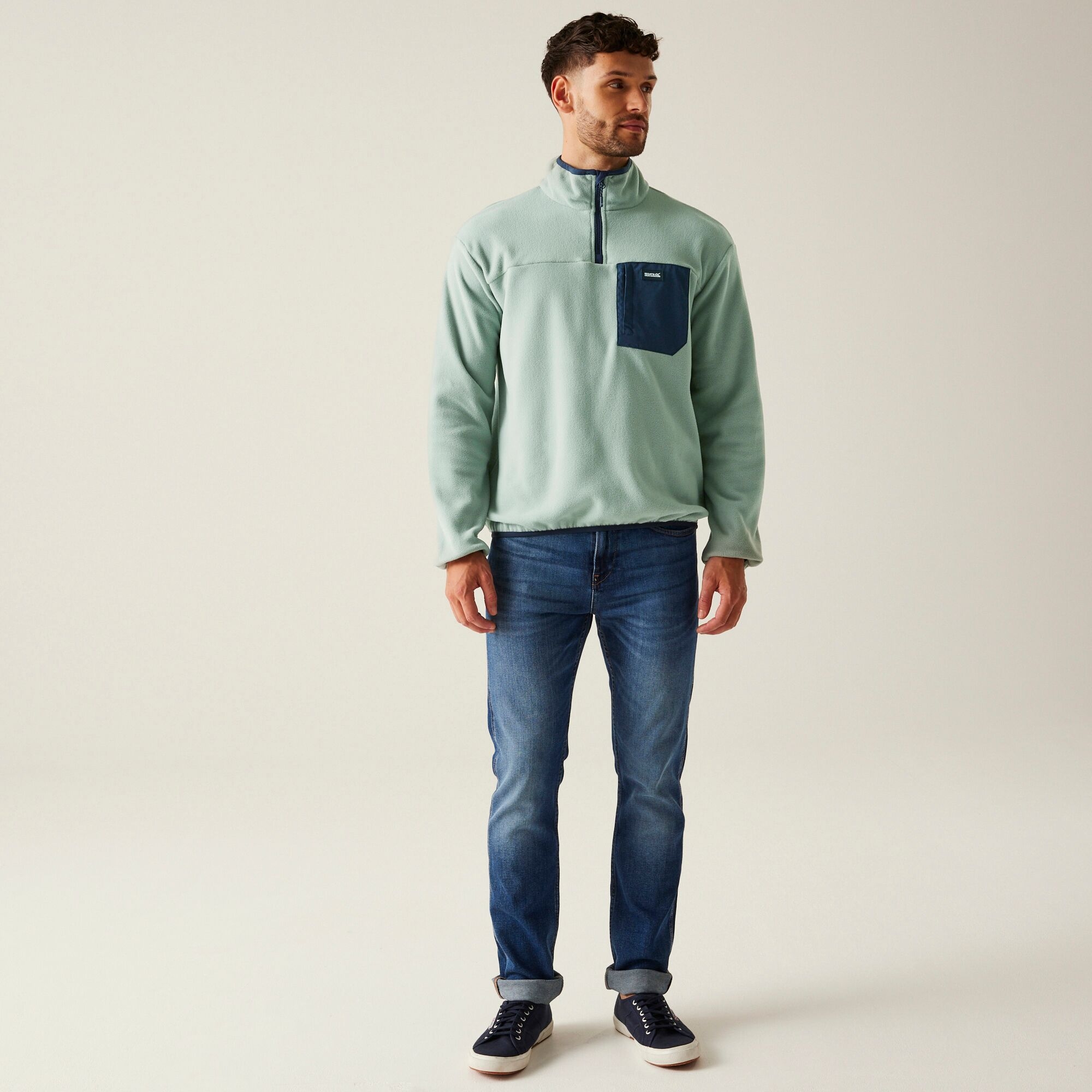 Men's Frankie Half Zip Fleece | Glacier Navy