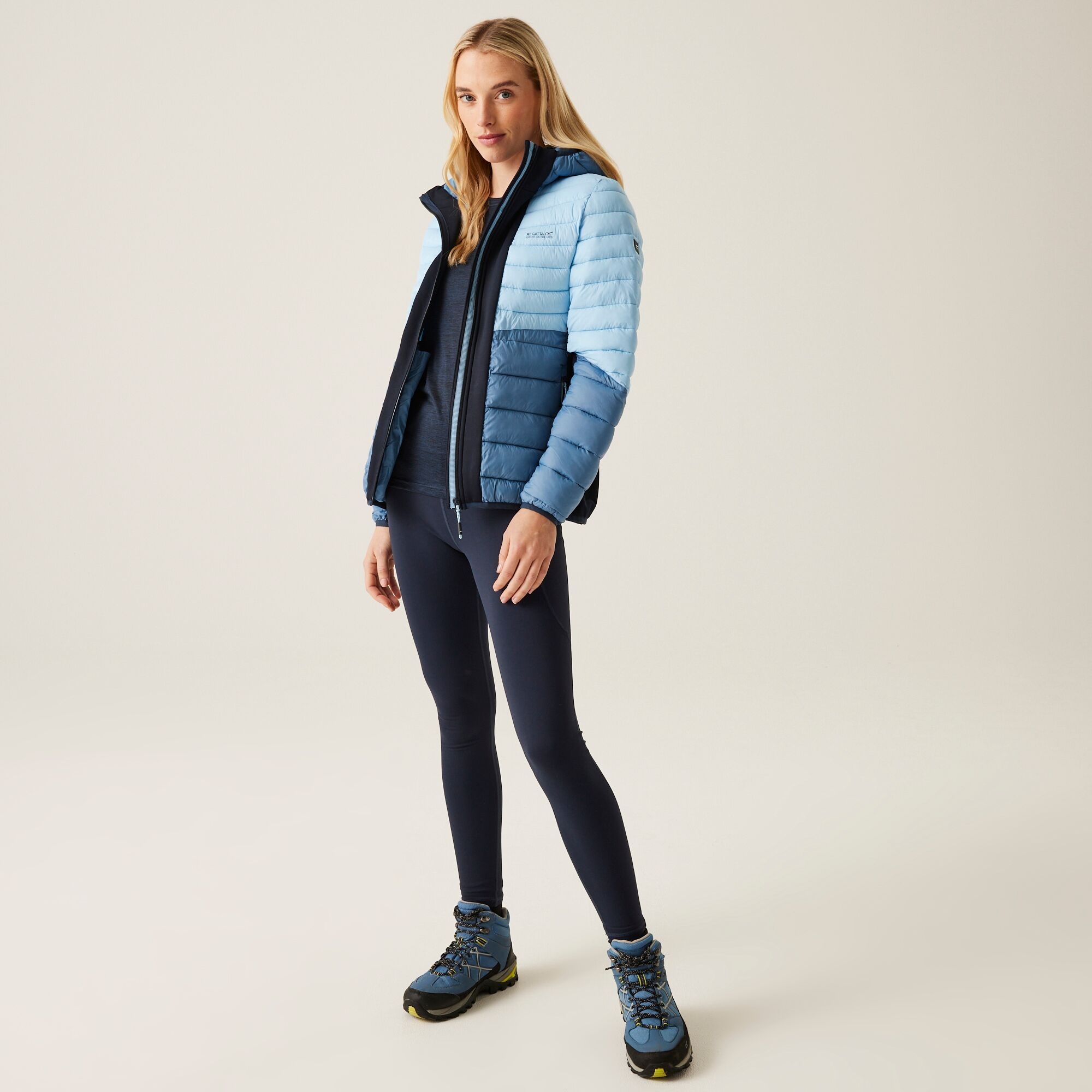 Women's Leedre Hooded Hybrid Jacket | Navy Coronet Blue