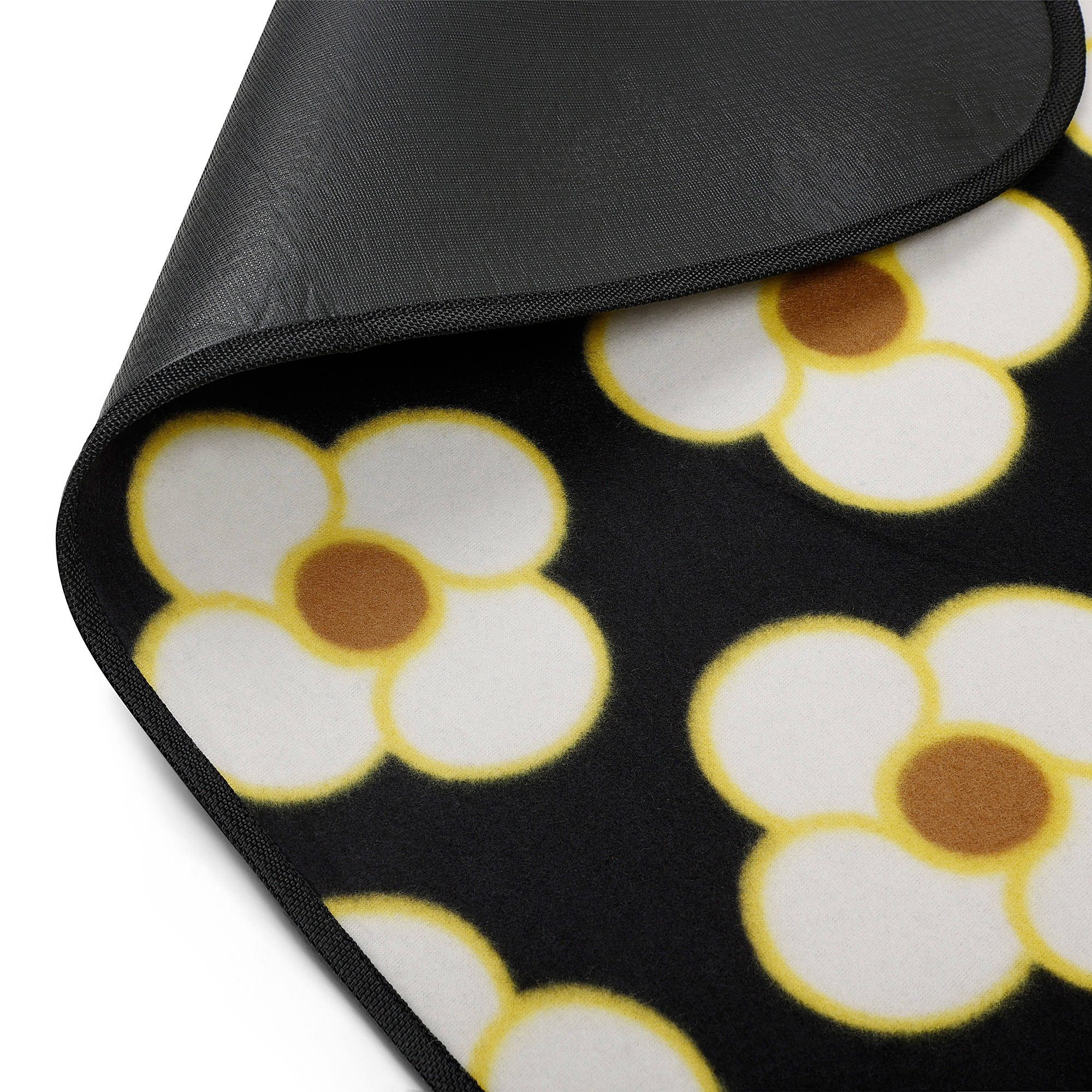 Orla Kiely Printed Picnic Blanket | Spinning Flower Navy