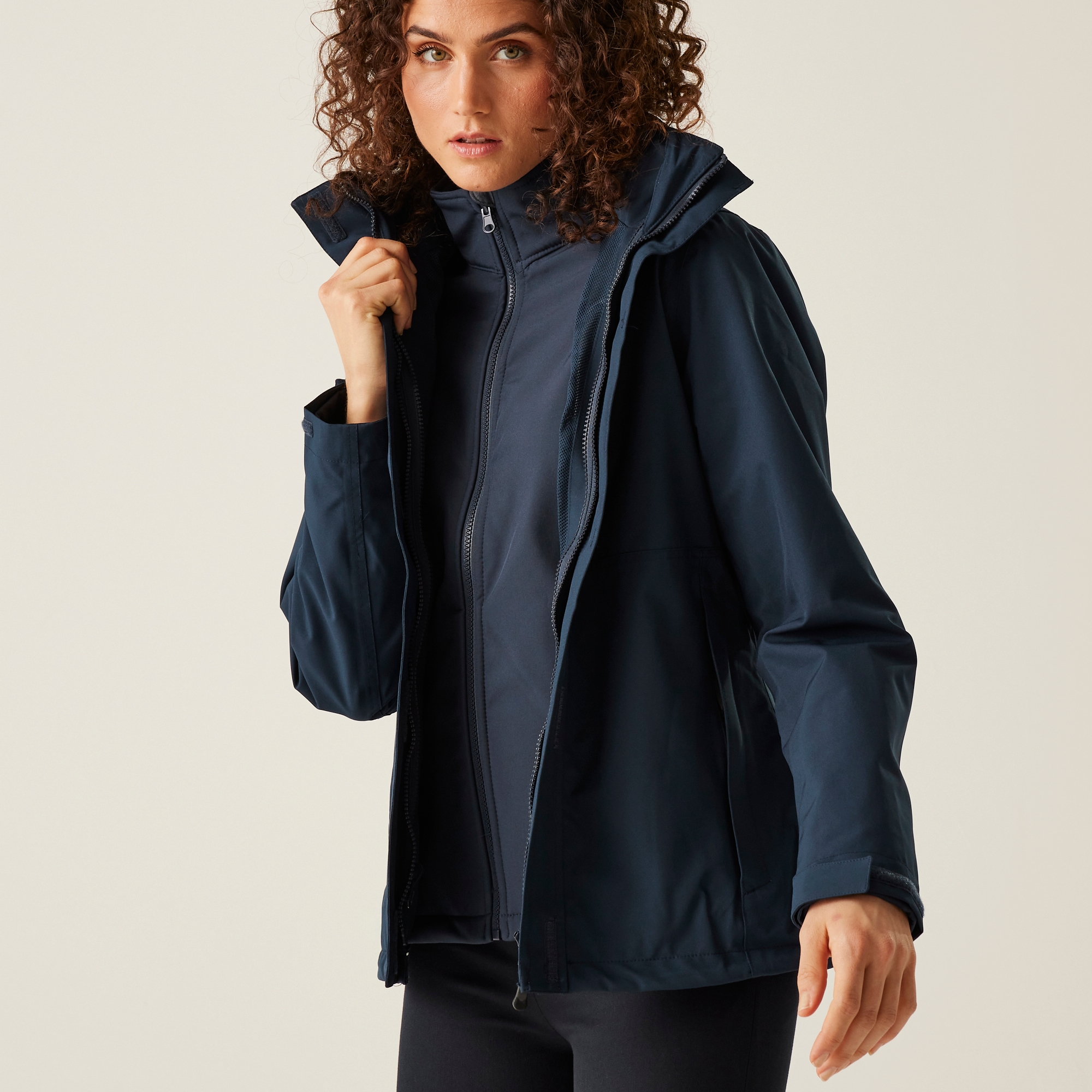 Women's Kingsley Waterproof Stretch 3 in 1 Jacket | Navy