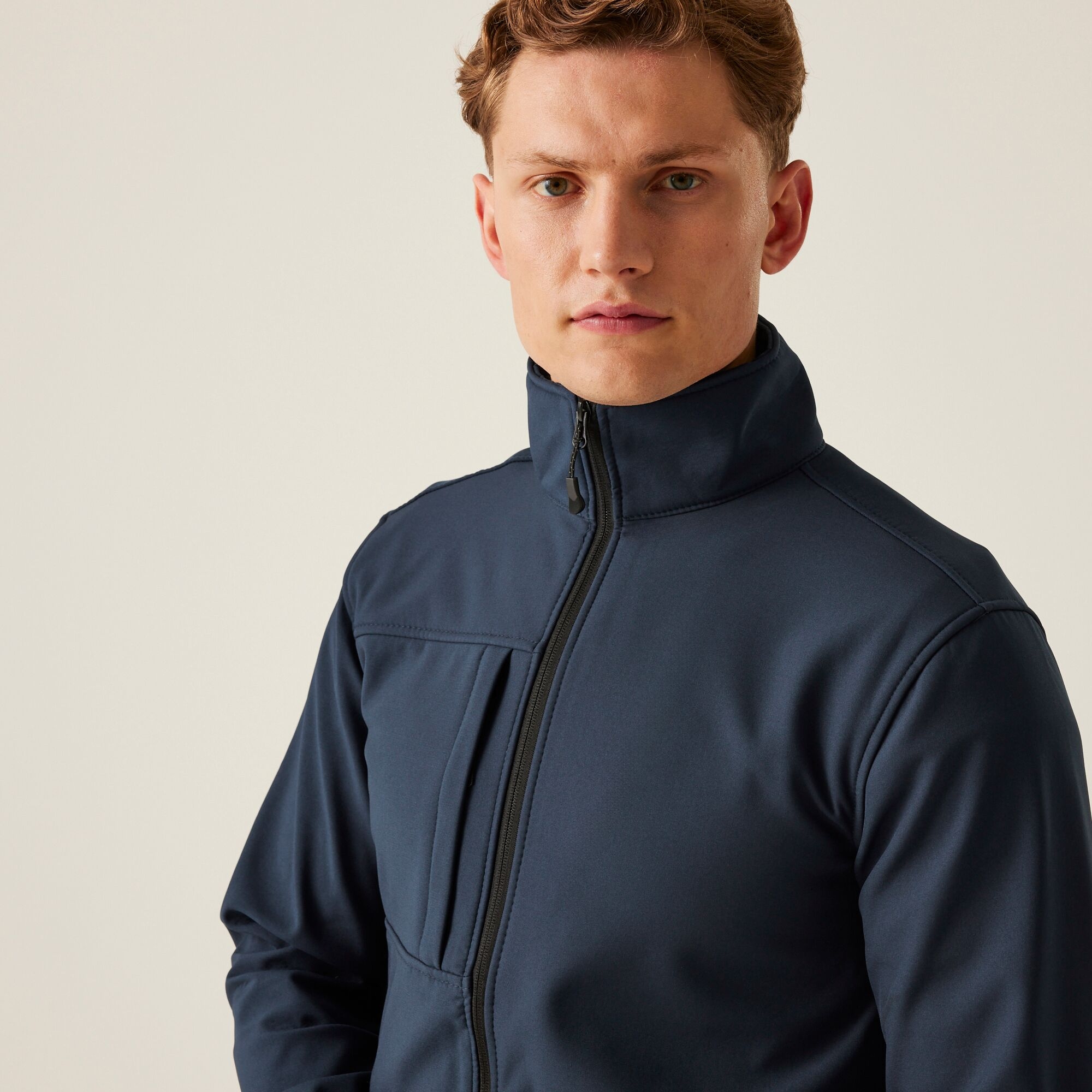 Men's Octagon II Printable 3 Layer Membrane Softshell Jacket | Navy Seal Grey
