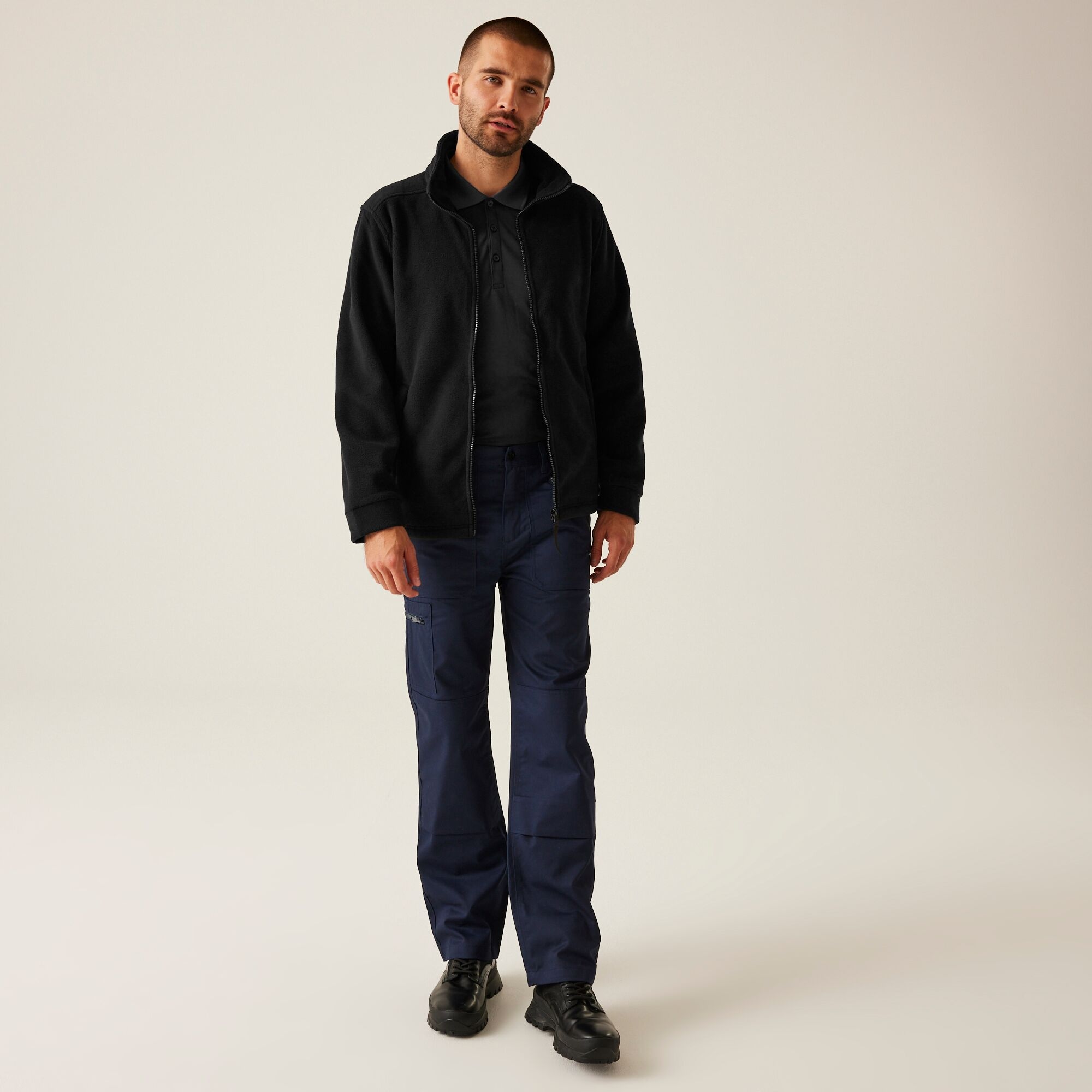 Men's Classic Full Zip Fleece | Black