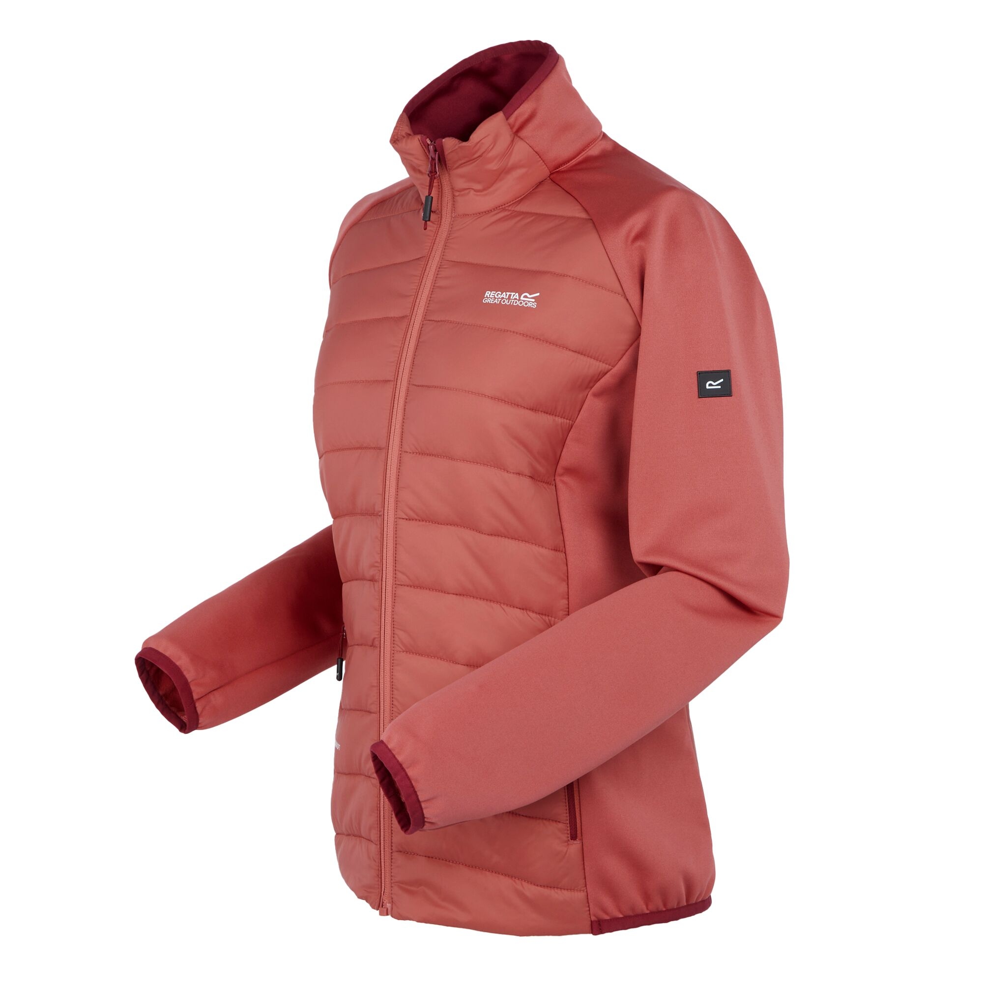 Women's Clumber V Hybrid Jacket | Mineral Red Rumba Red