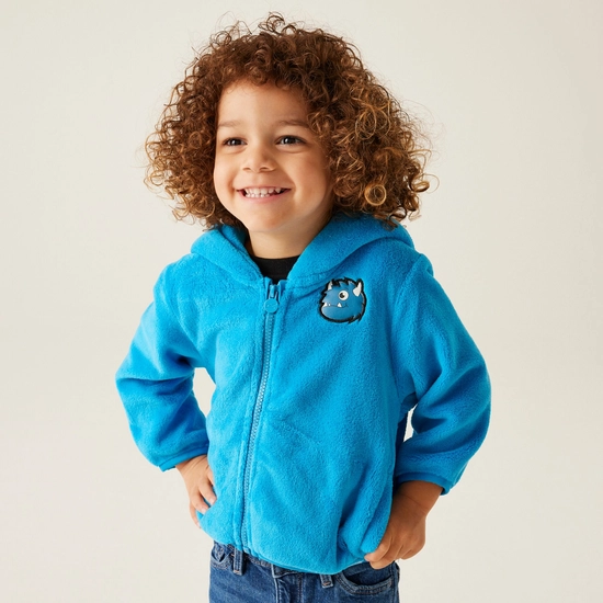 Kids' Animal Full Zip Fleece | Stompy the Dinosaur Jelly Bean