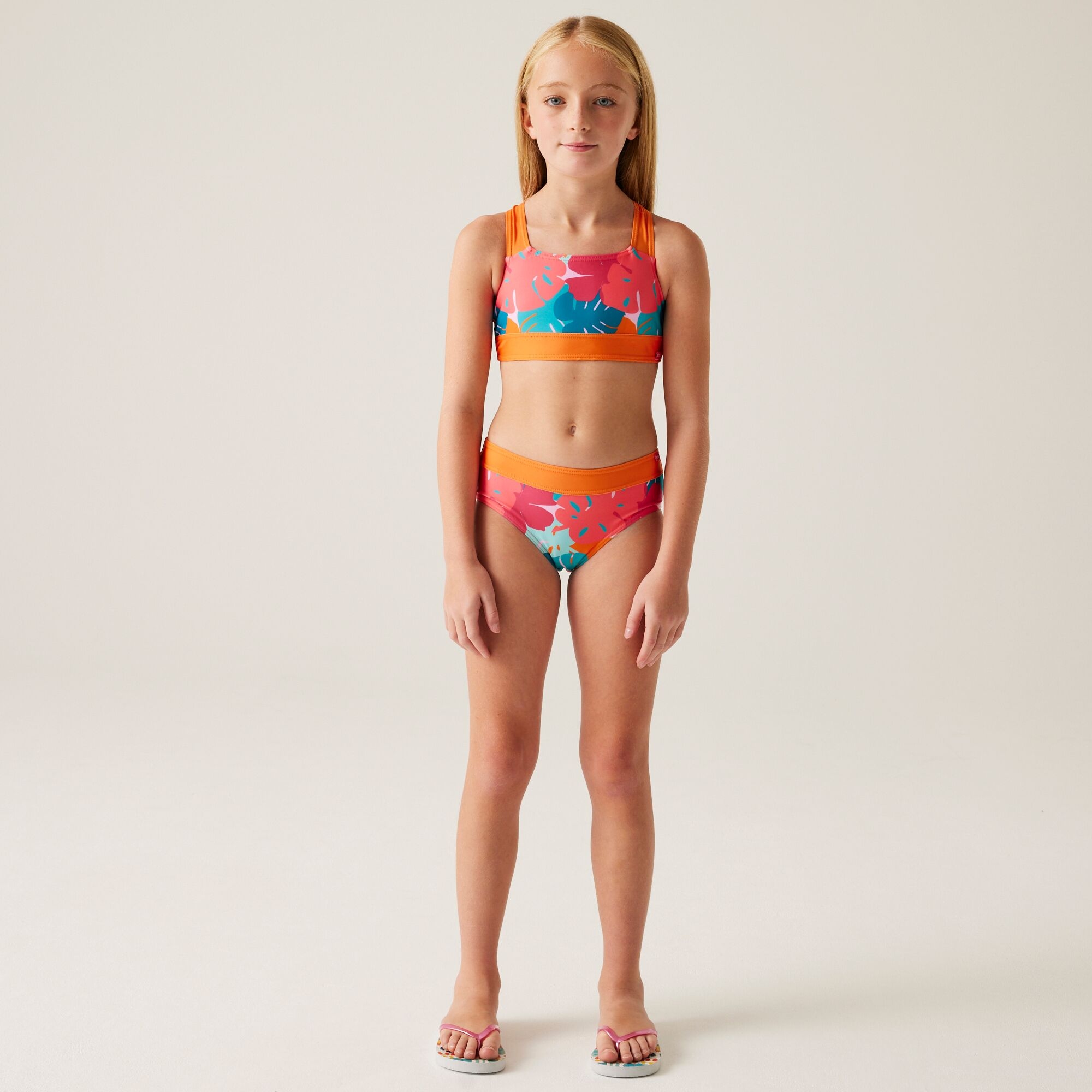 Kids' Dakaria III Bikini Set | Tropical Leaf