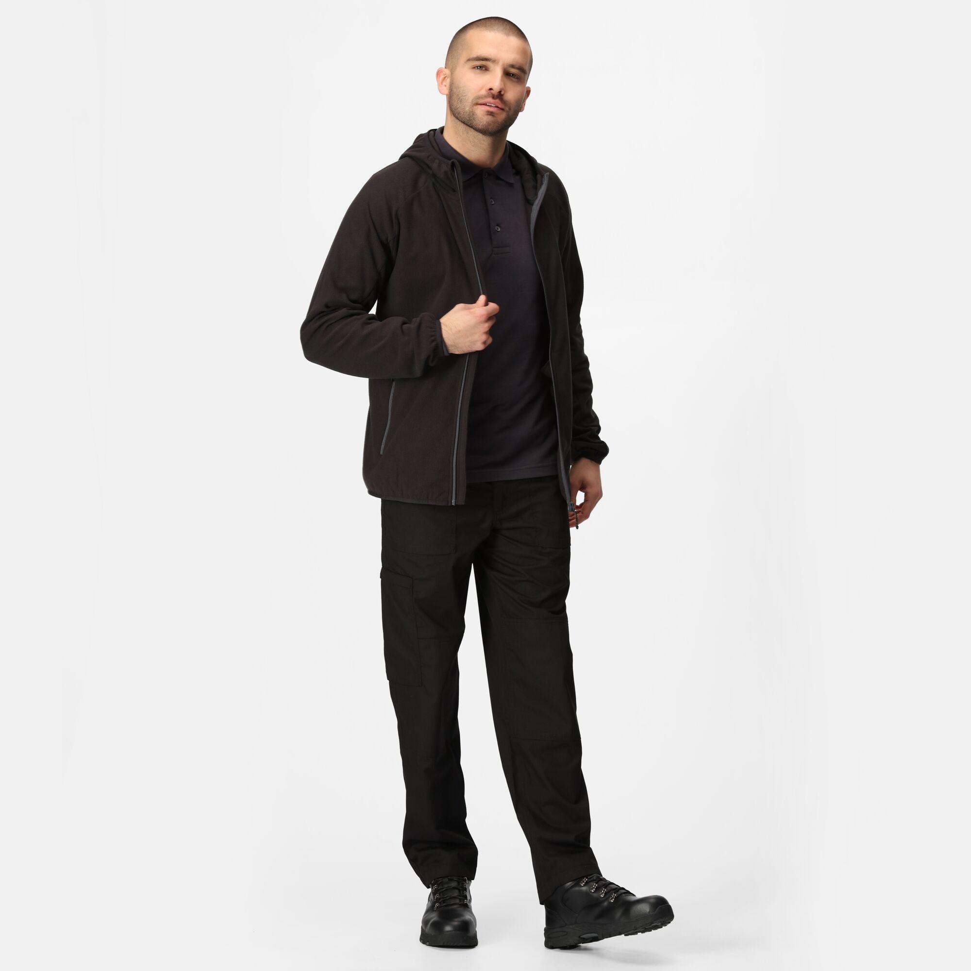 Men's Navigate Full-Zip Fleece | Black Seal Grey