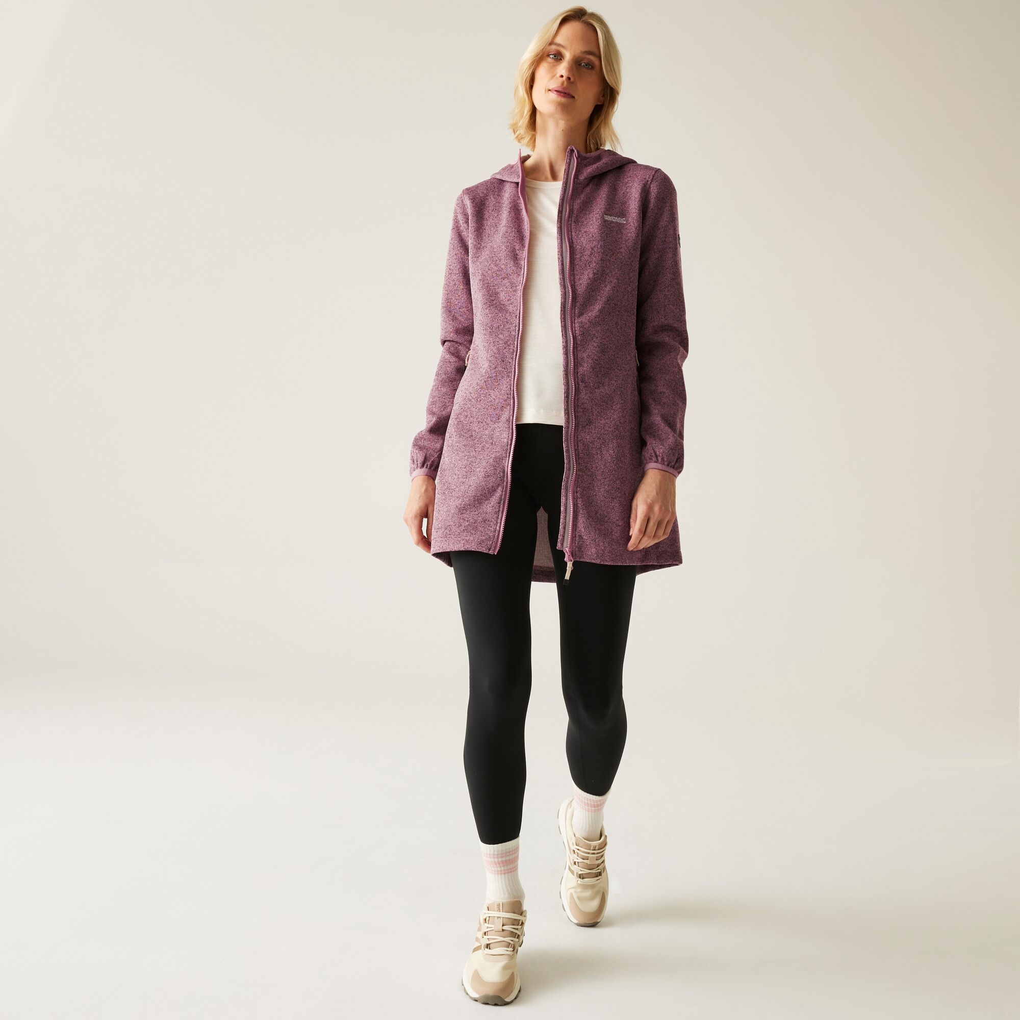Women's Bloomfield Longline Fleece | Lilas Light Vanilla