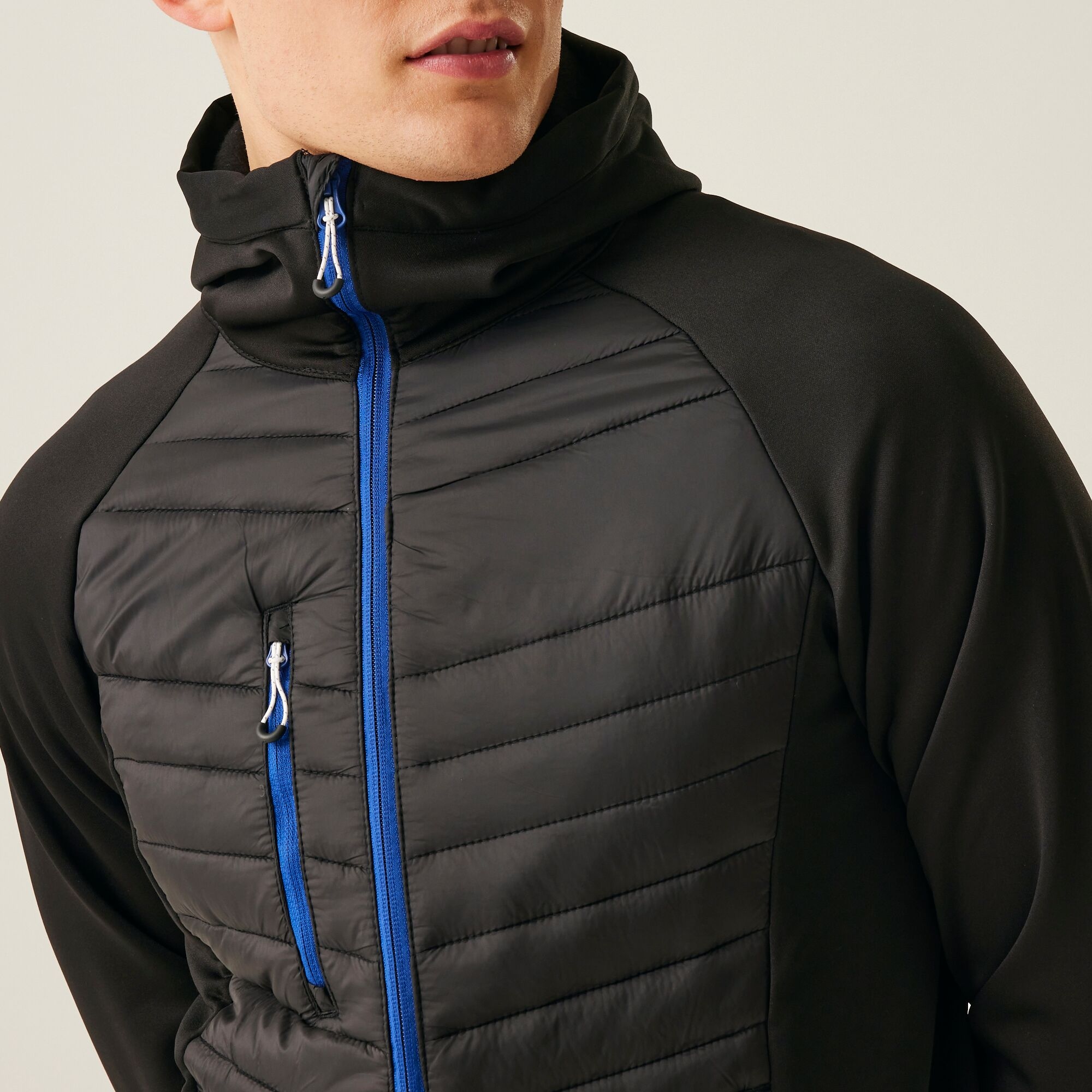 Men's Navigate Hybrid Jacket | Black New Royal