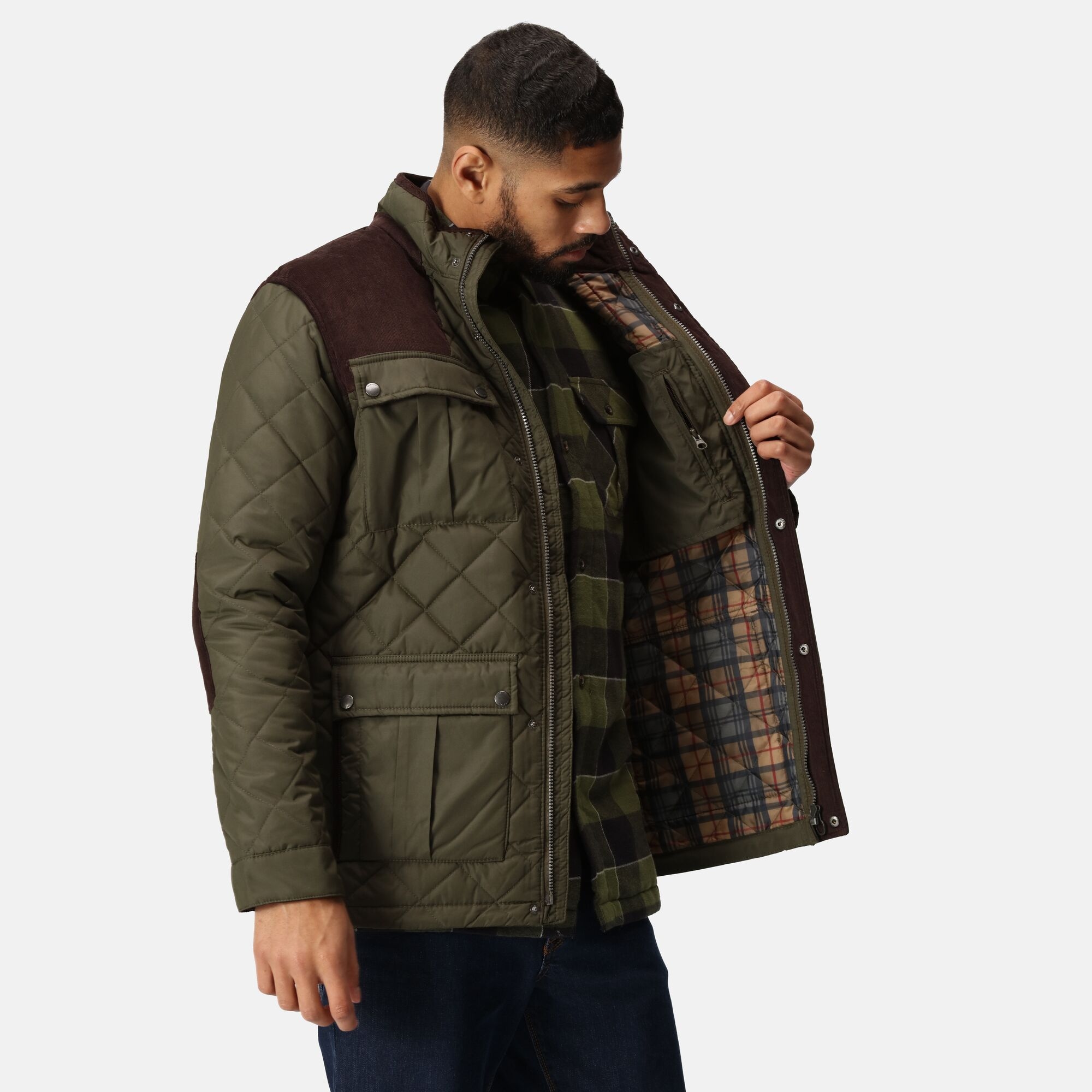 Men's Padbury Quilted Jacket | Dark Khaki
