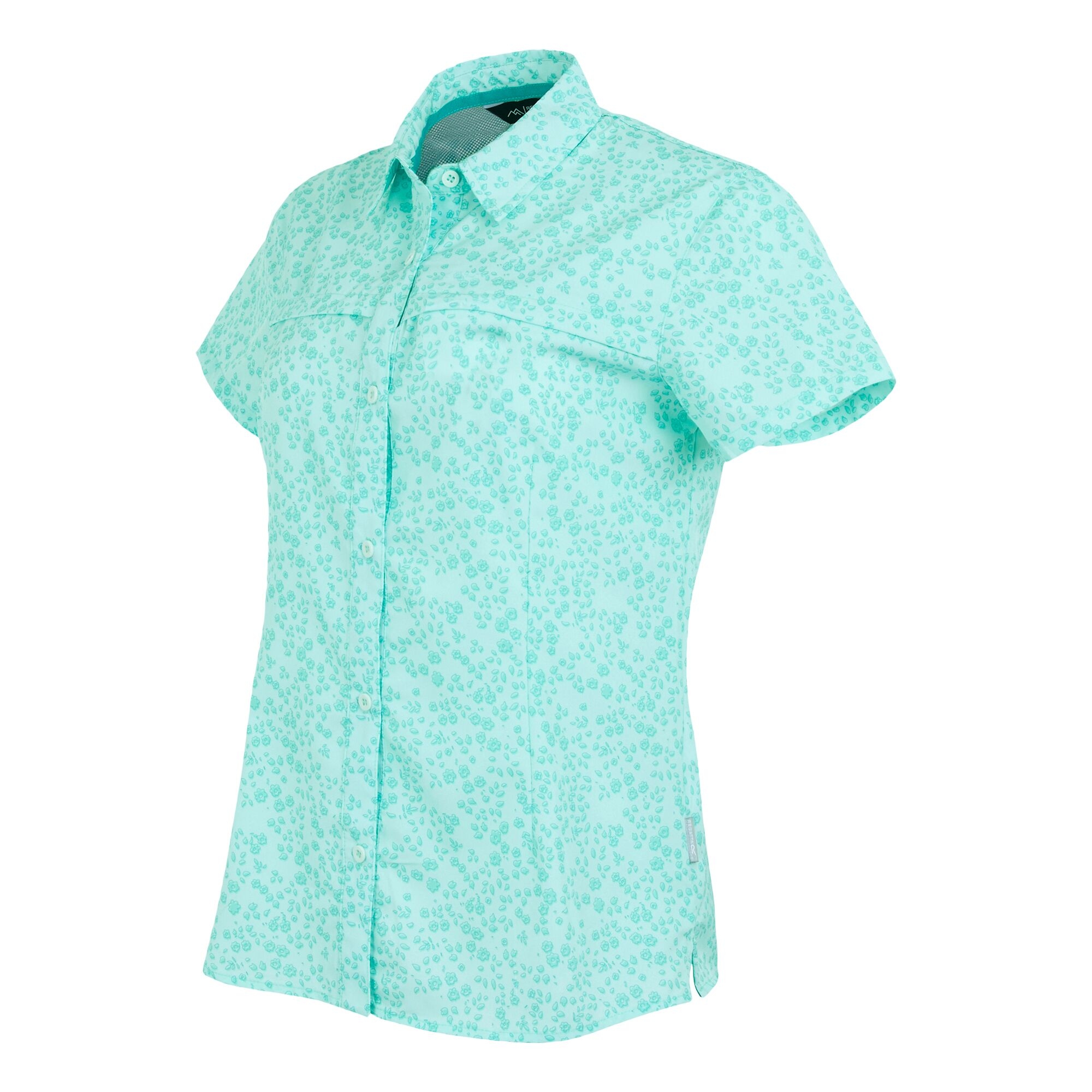 Women's Travel Packaway Short Sleeve Shirt | Icy Morn Meadow Print