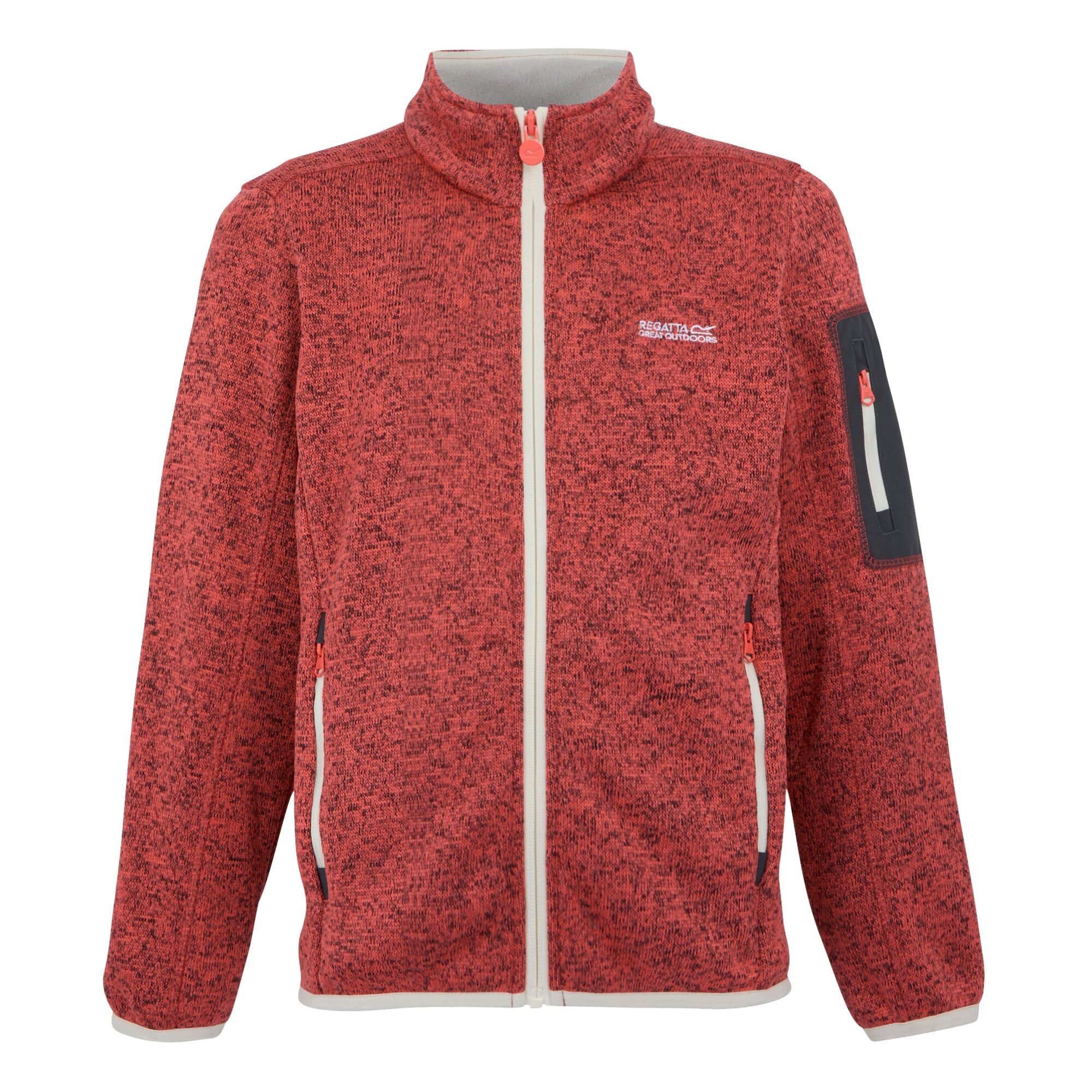 Kids' Newhill Full Zip Fleece | Peach Bloom Light Vanilla