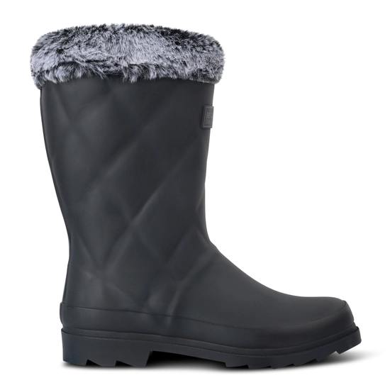 Women's Luxley?Mid Fur Lined Wellies | Black