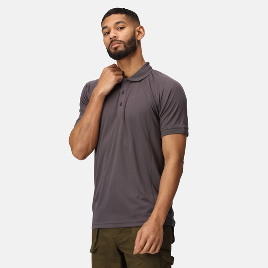 Men's Coolweave Wicking Polo Shirt | Silver Grey