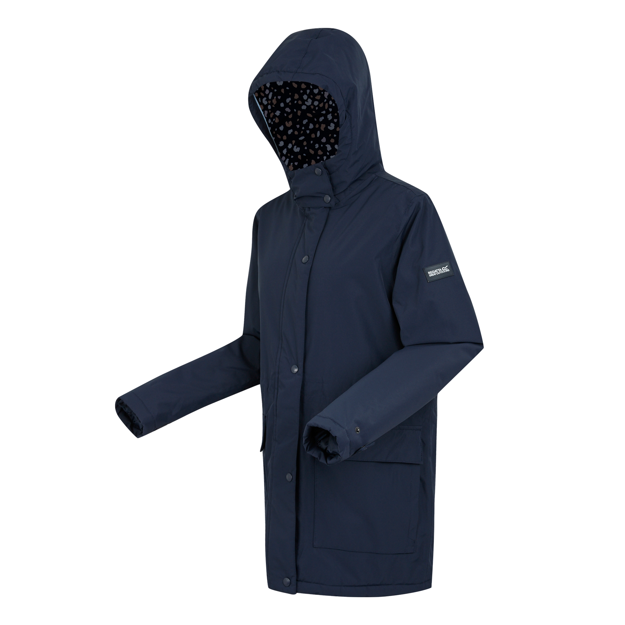 Women's Mireya Waterproof Insulated Jacket | Navy Spot Print