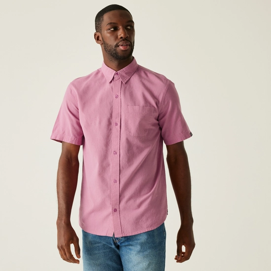 Men's Loran Short Sleeve Shirt | Silver Grey Check