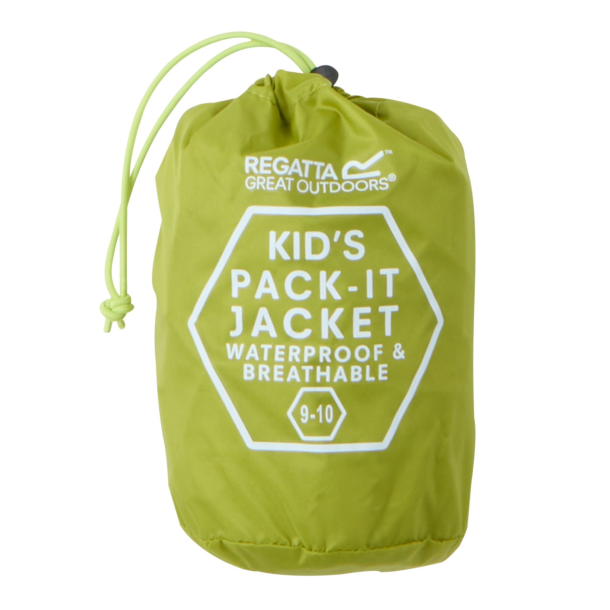 Kids' Pack It Waterproof Packaway Jacket | Grenoble Green