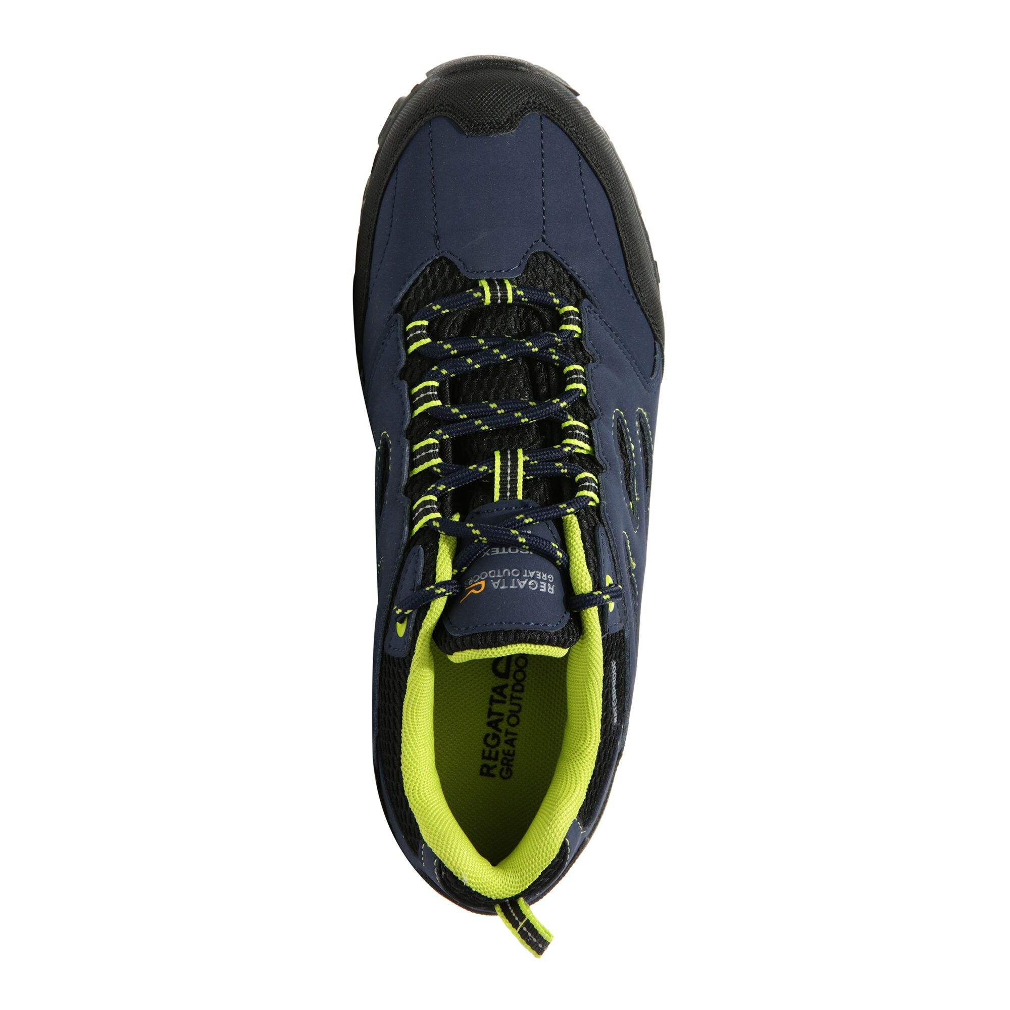 Kids' Holcombe Waterproof Low Walking Shoes | Navy Blazer Lime Punch
