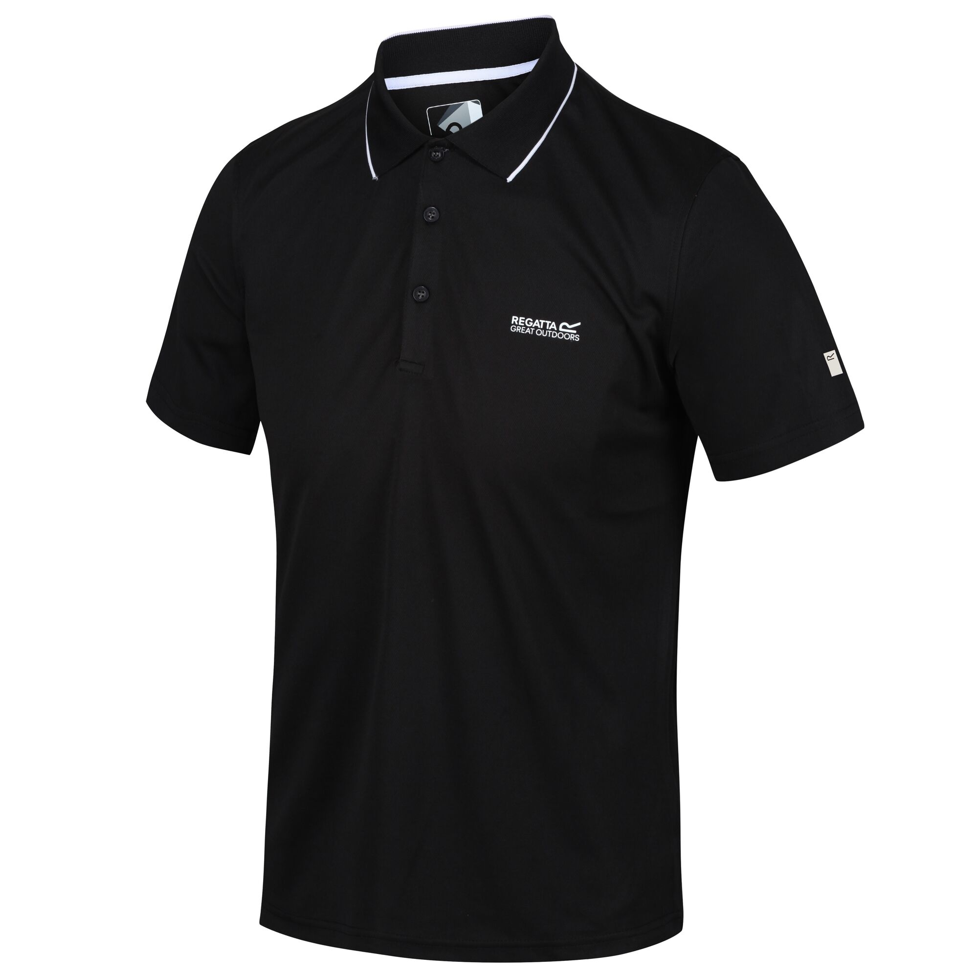 Men's Maverick V Active Polo Shirt | Black