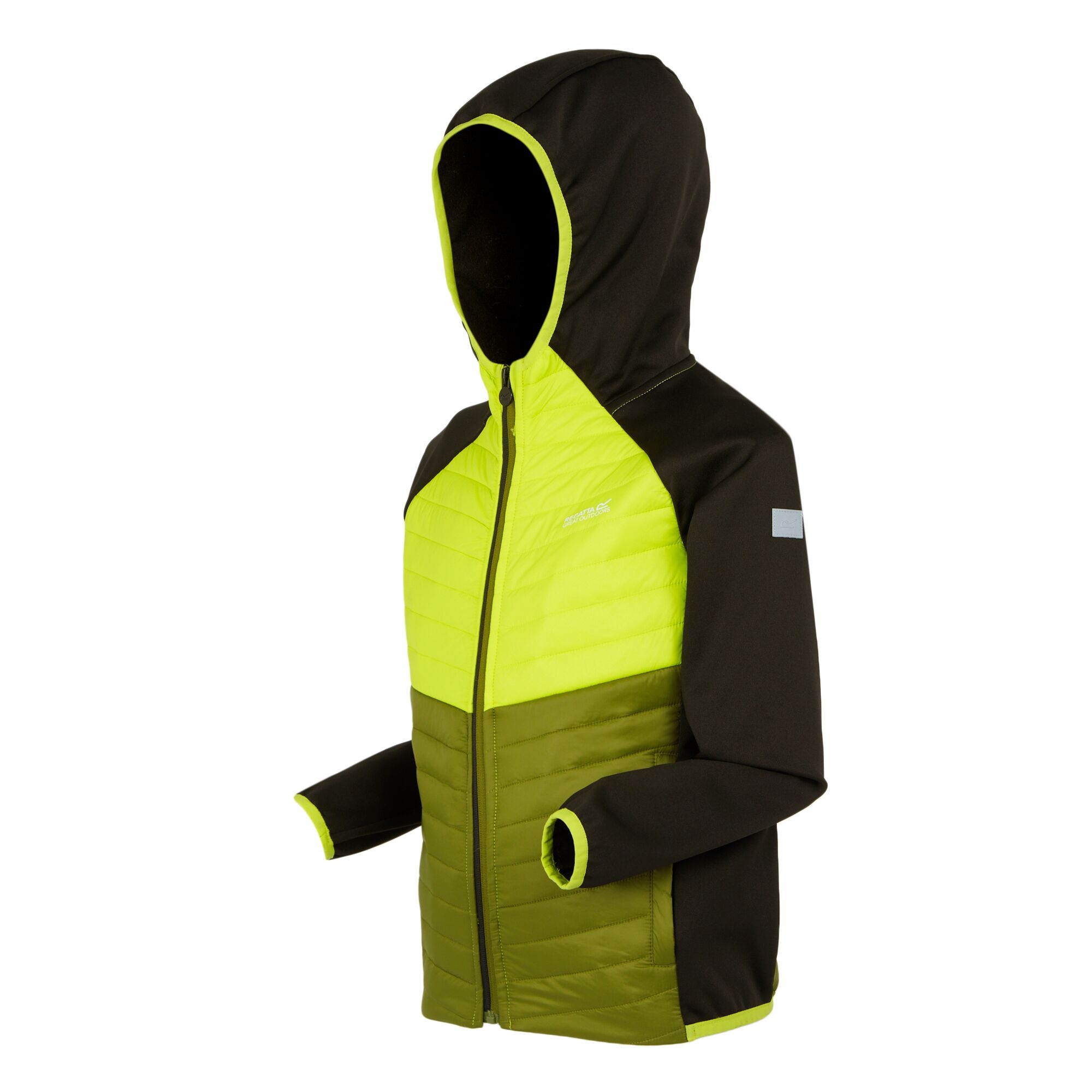 Kids' Kielder Hybrid VIII Jacket | Black Citron Lime