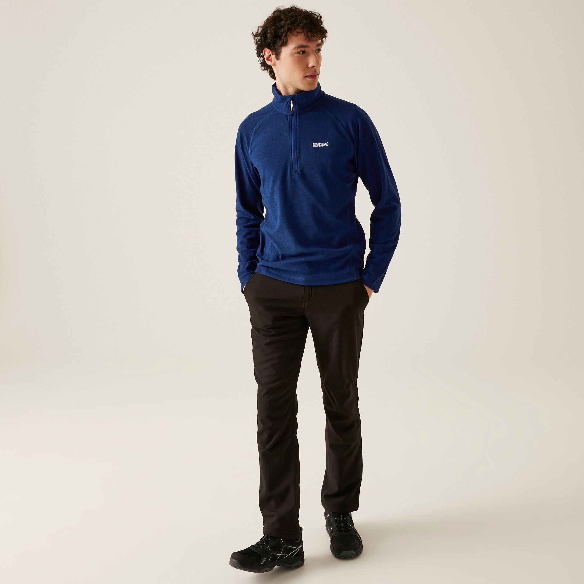Men's Montes Lightweight Half Zip Fleece | New Royal