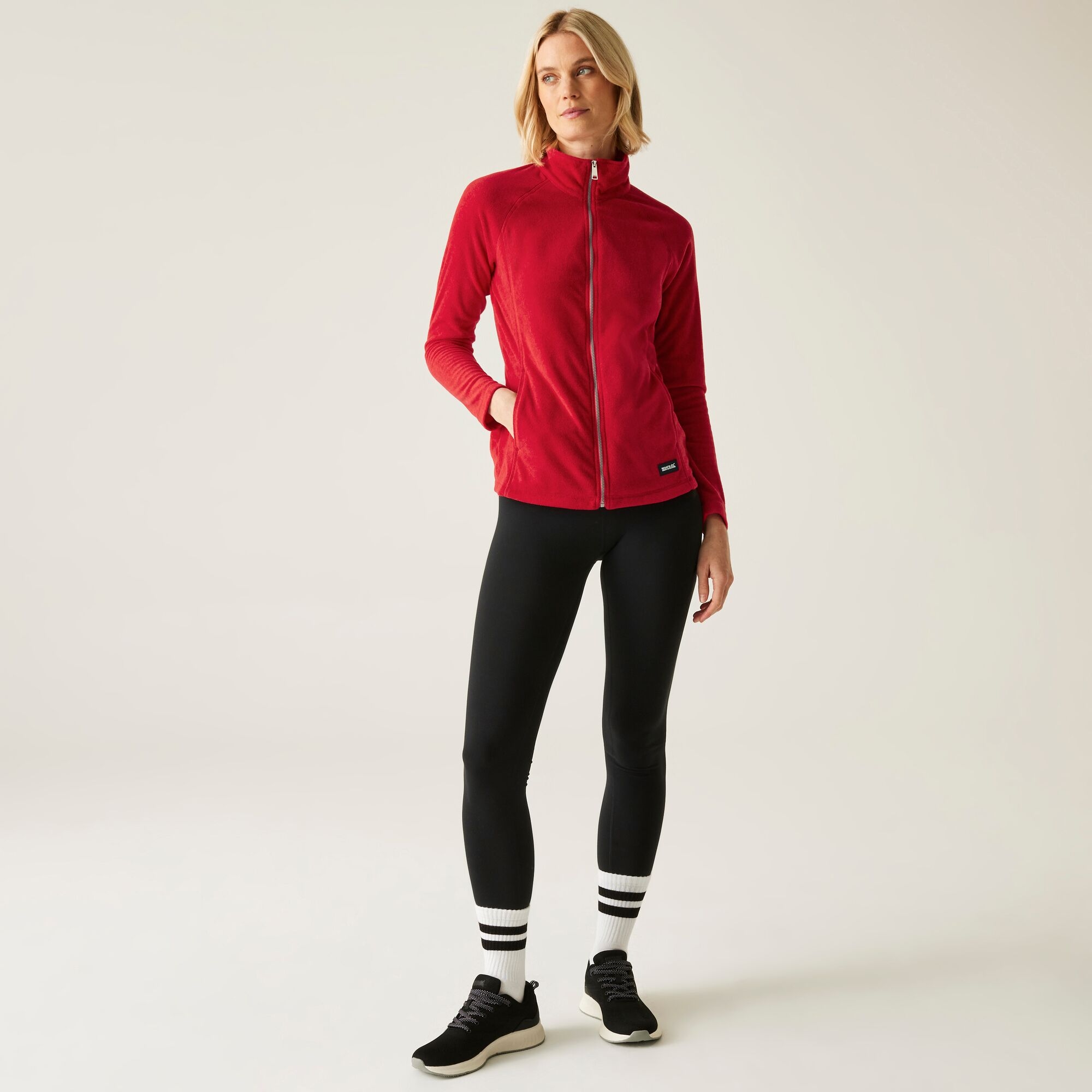 Women's Mayse Full Zip Fleece | High Risk Red Marl