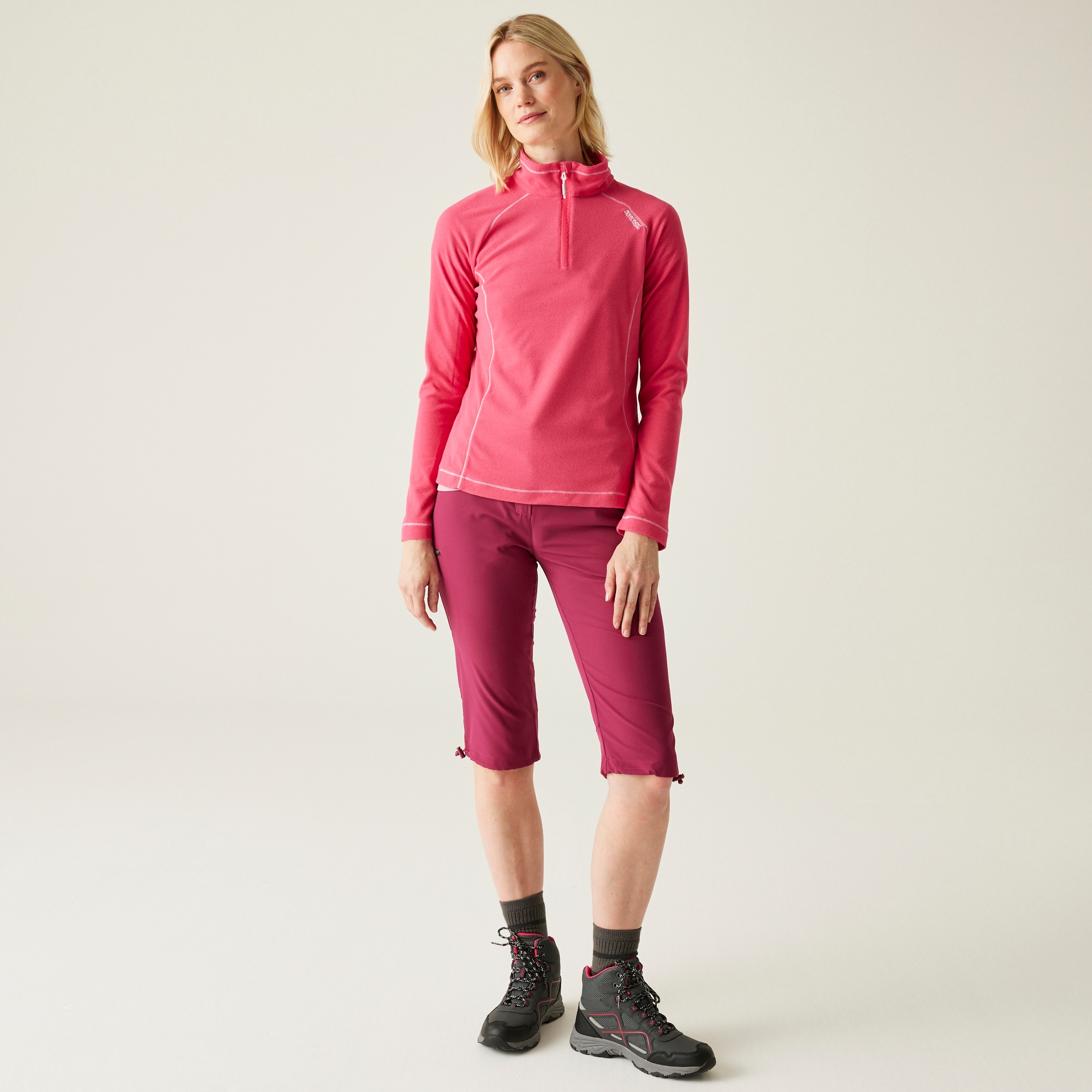 Women's Montes Lightweight Half-Zip Fleece | Pop Raspberry Ripple