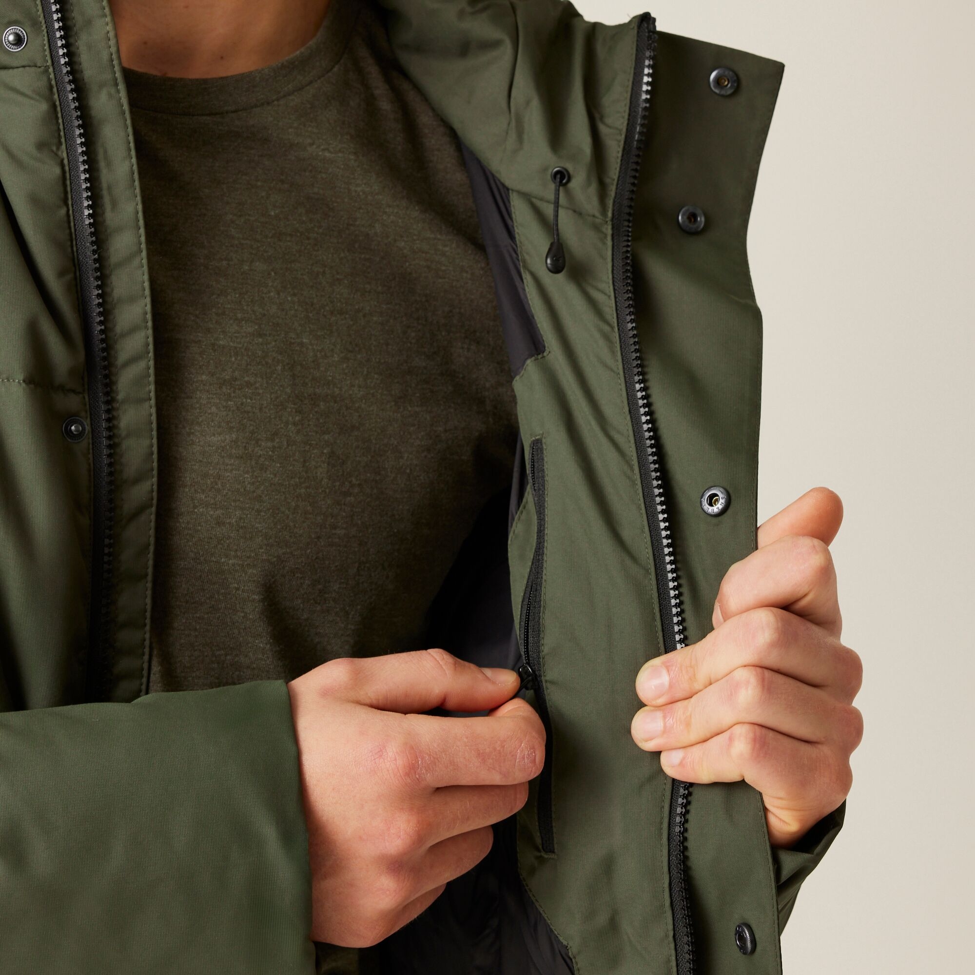 Men's Hayleyn Padded Jacket | Dark Khaki