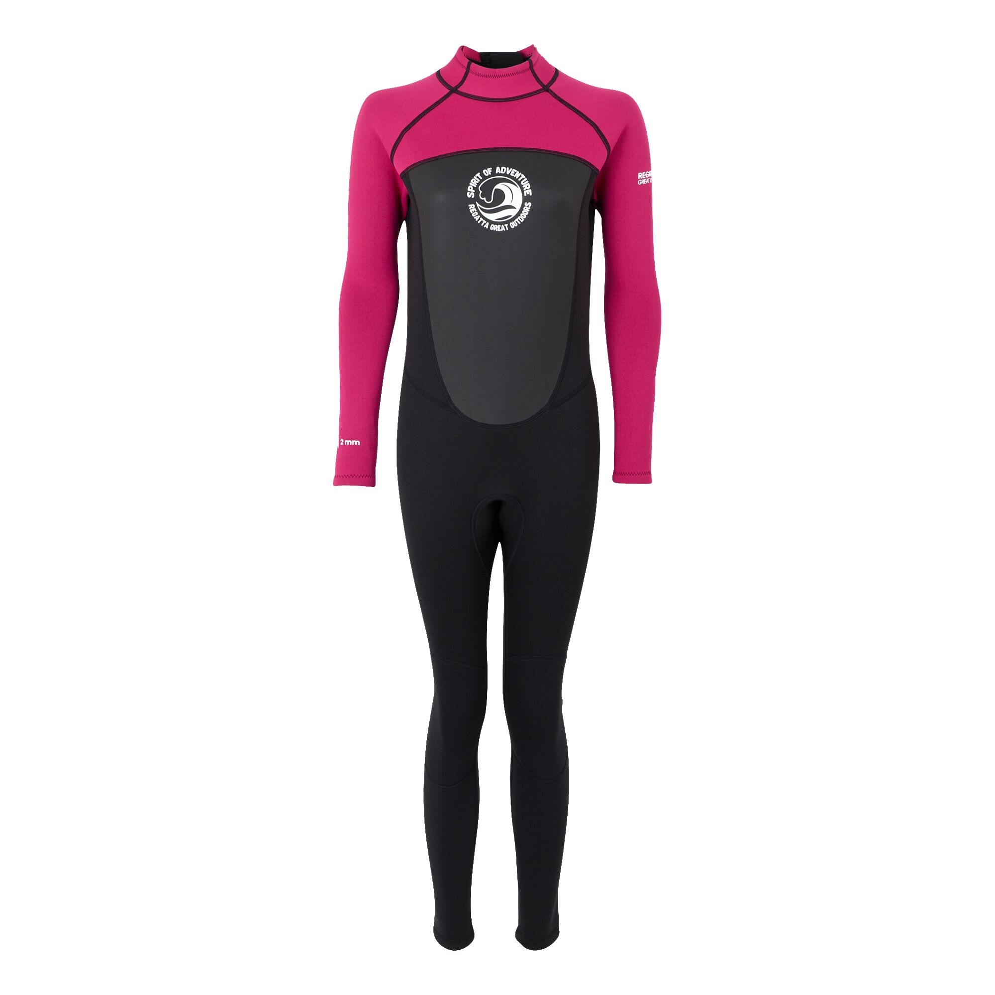 Women's Full 2mm Wetsuit | Black Pink Fusion