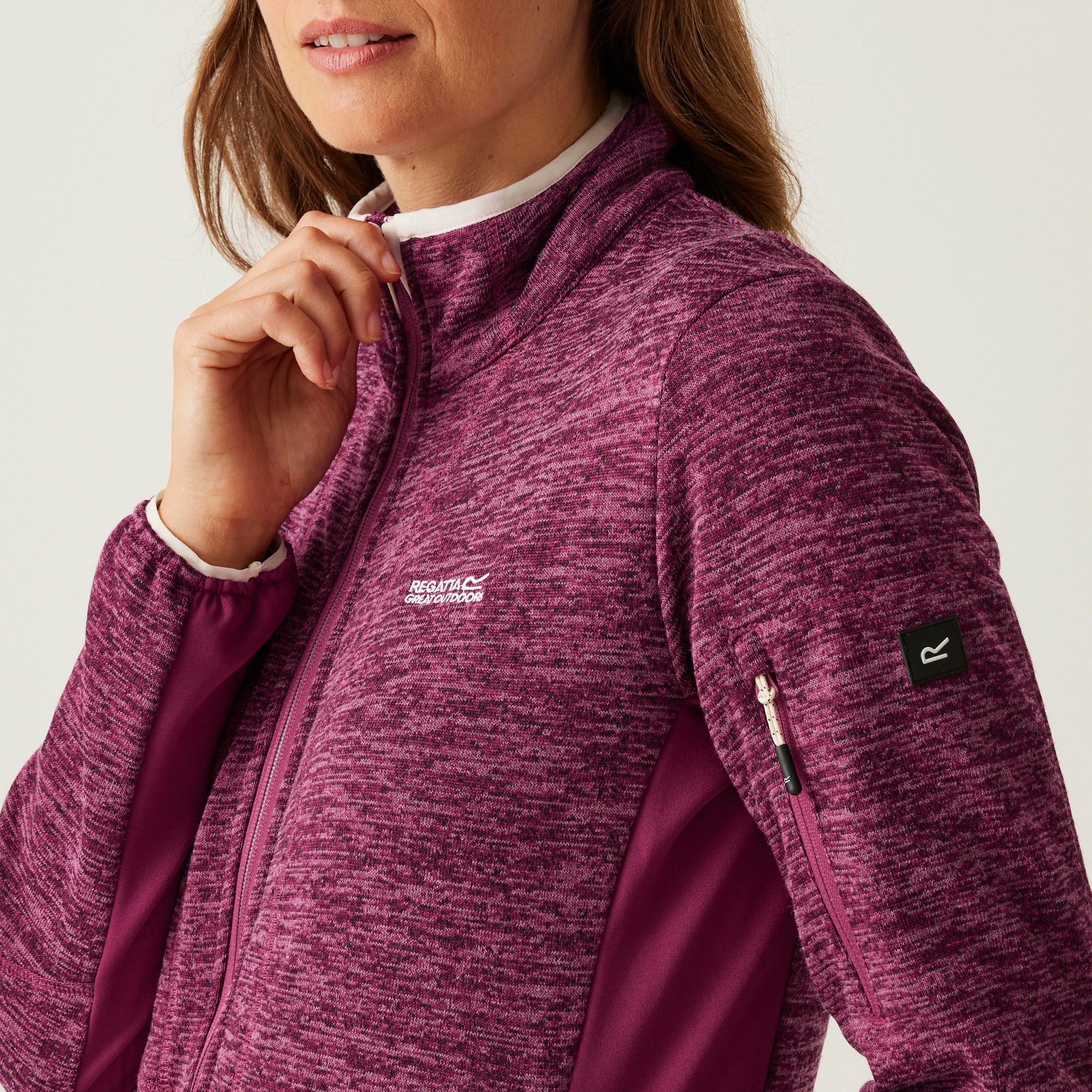 Women's Ralina Full Zip Fleece | Beaujolais Light Vanilla