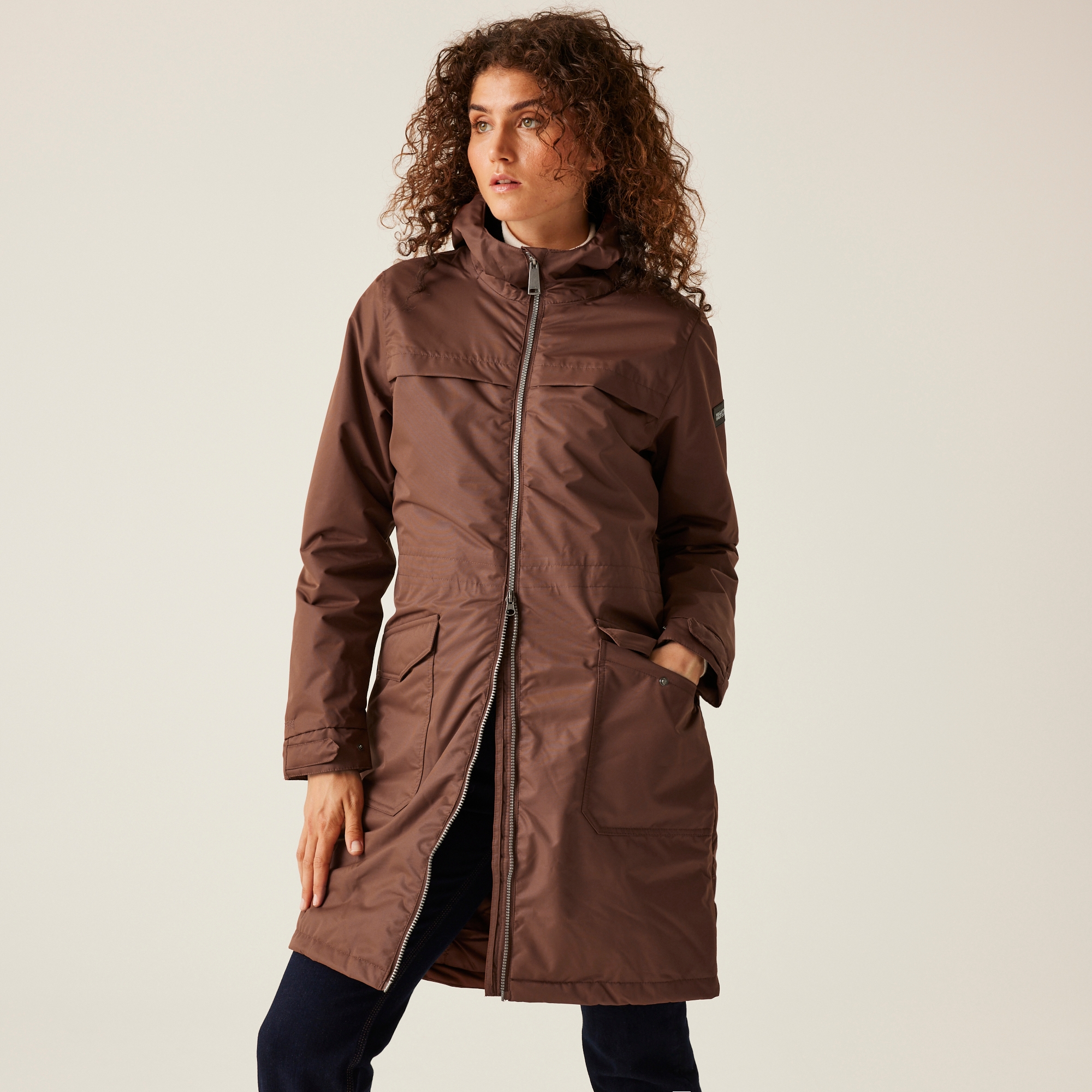 Women's Romine II Waterproof Parka Jacket | Dark Brown Black