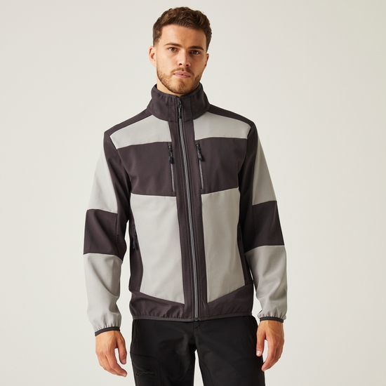Men's E-Volve 2 Layer Softshell Jacket | Mineral Grey Ash