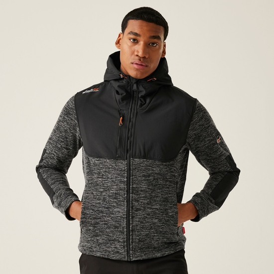 Men's Heist Hybrid Jacket | Ash Marl Black