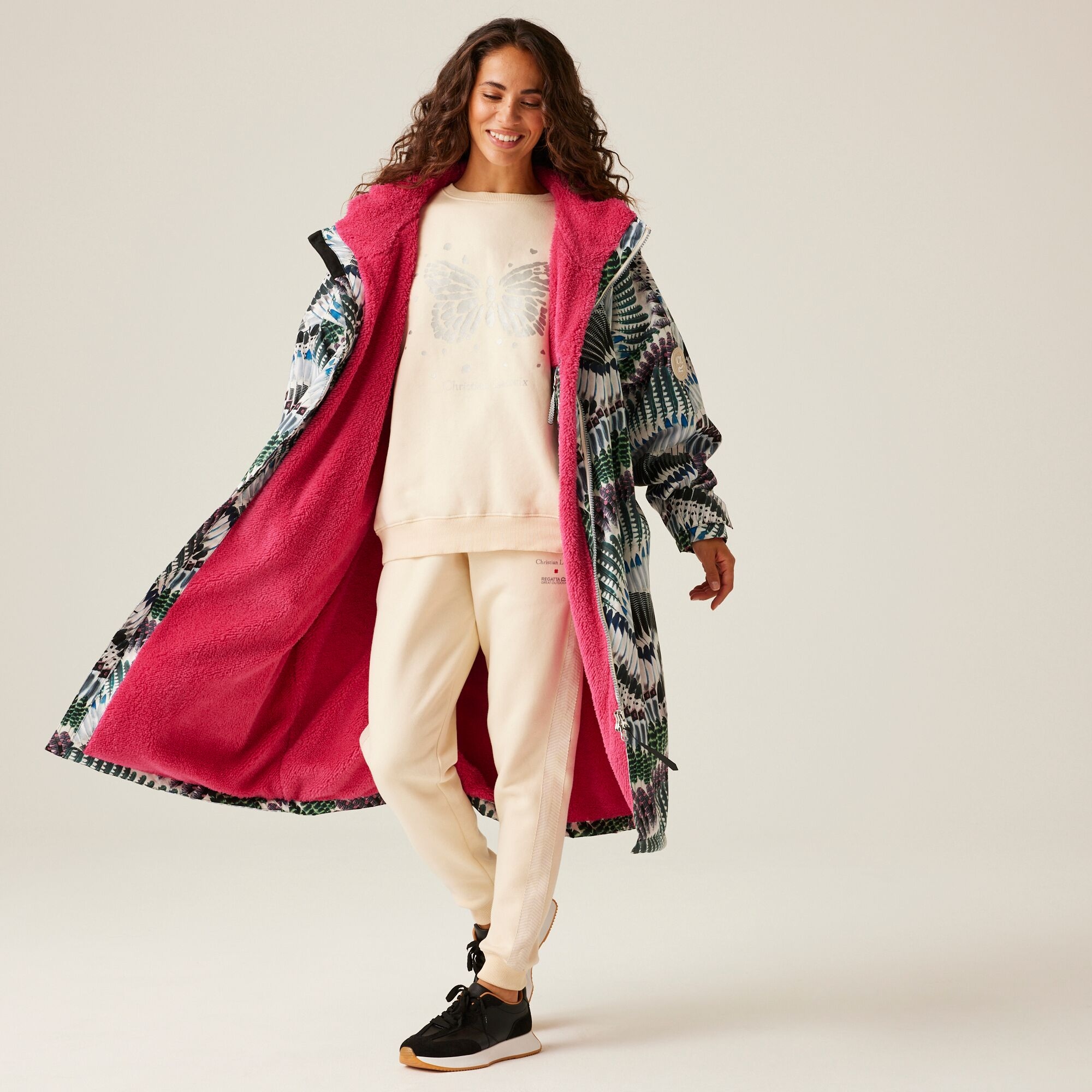Christian Lacroix - Unisex Lebosc Changing Robe | Prete Moi Ta Plume Print