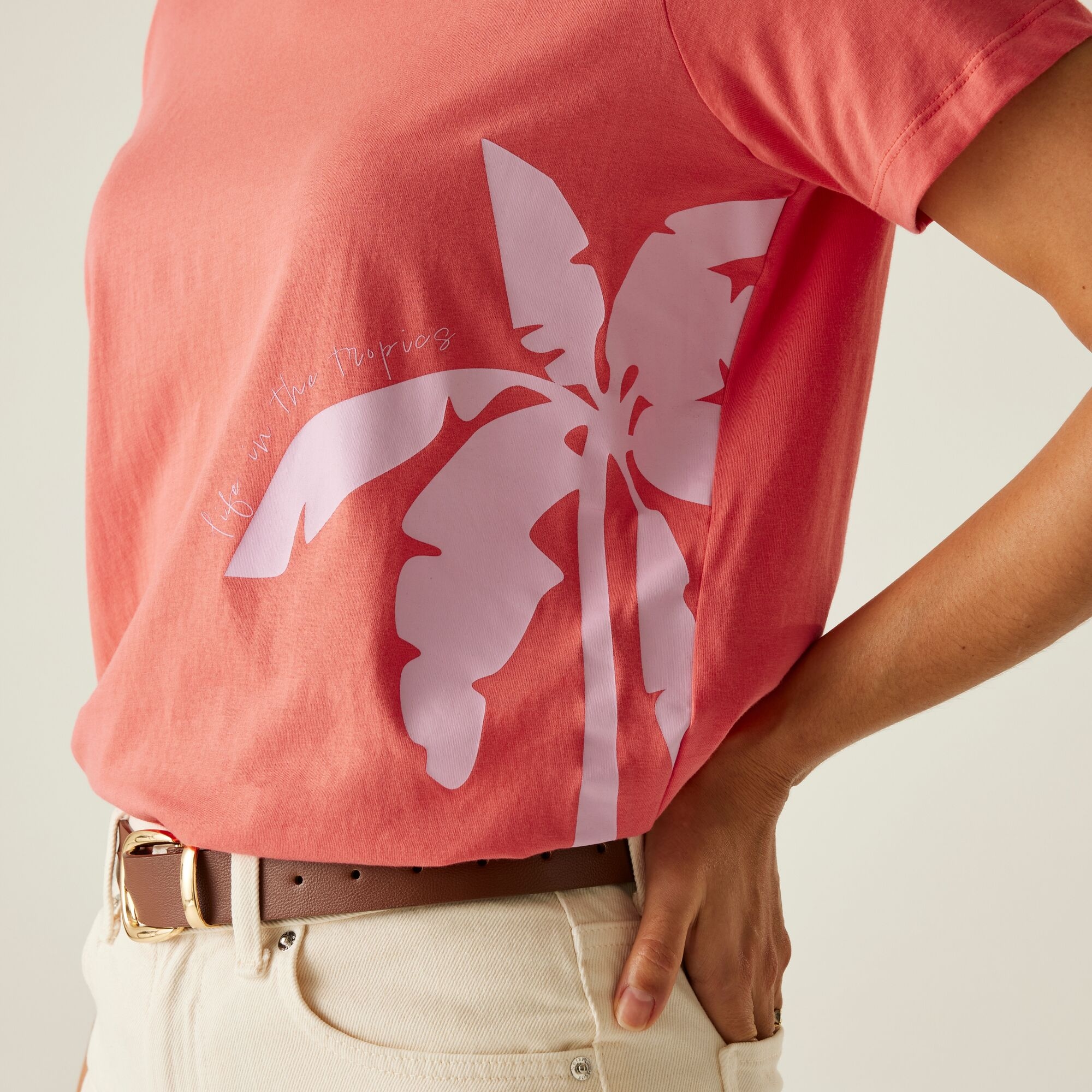 Women's Filandra VX T-Shirt | Peach Bloom Tropics
