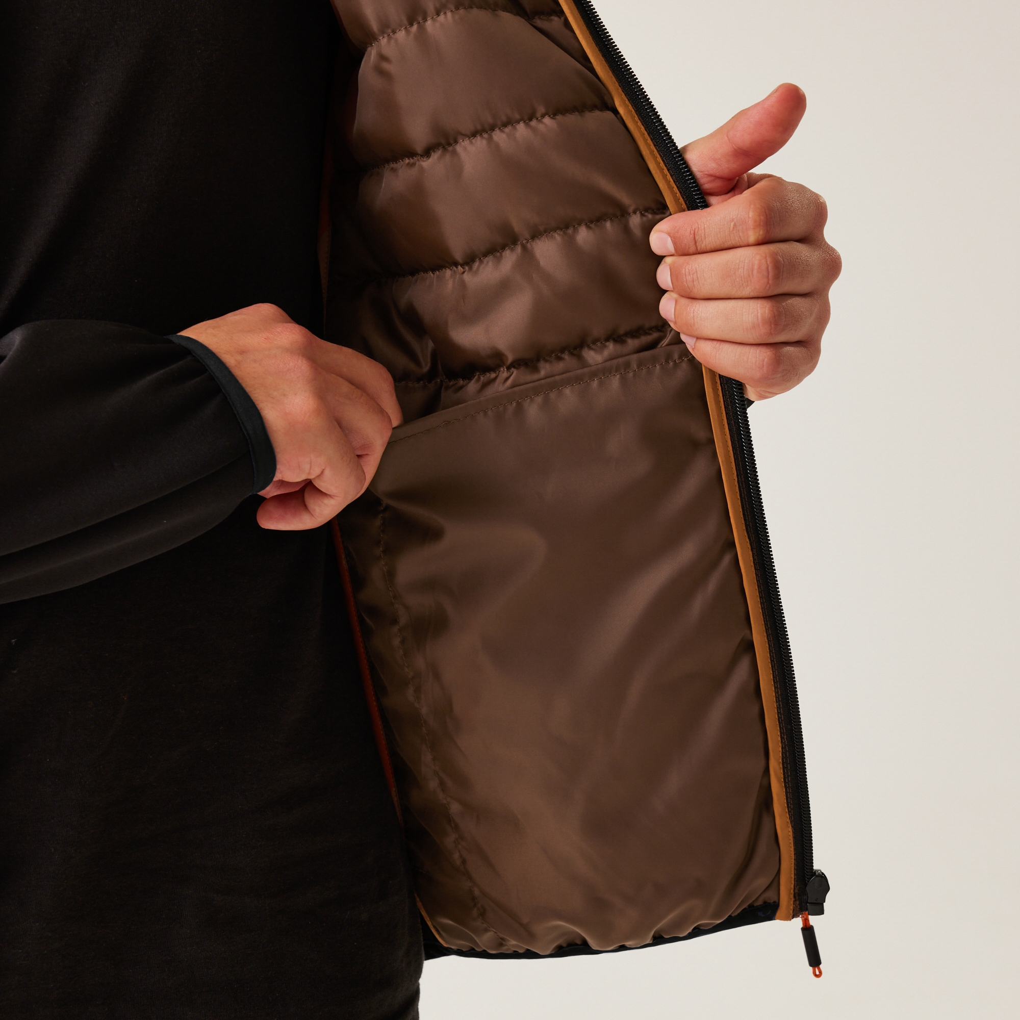 Men's Clumber IV Hybrid Jacket | Dark Brown Black