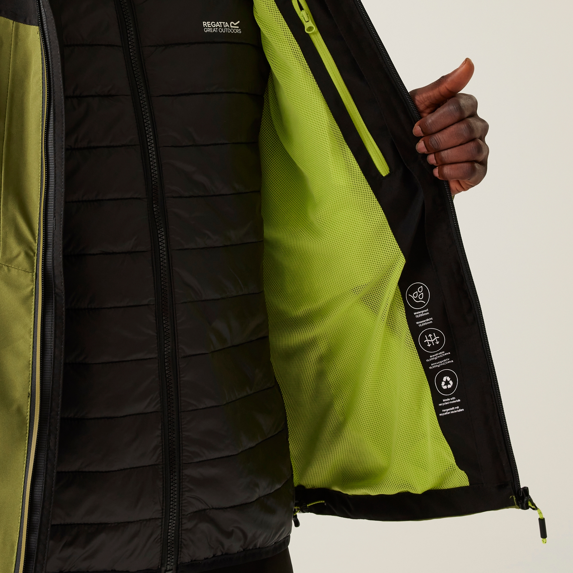 Men's Wentwood IX 3-in-1 Jacket | Nephrite Green Black