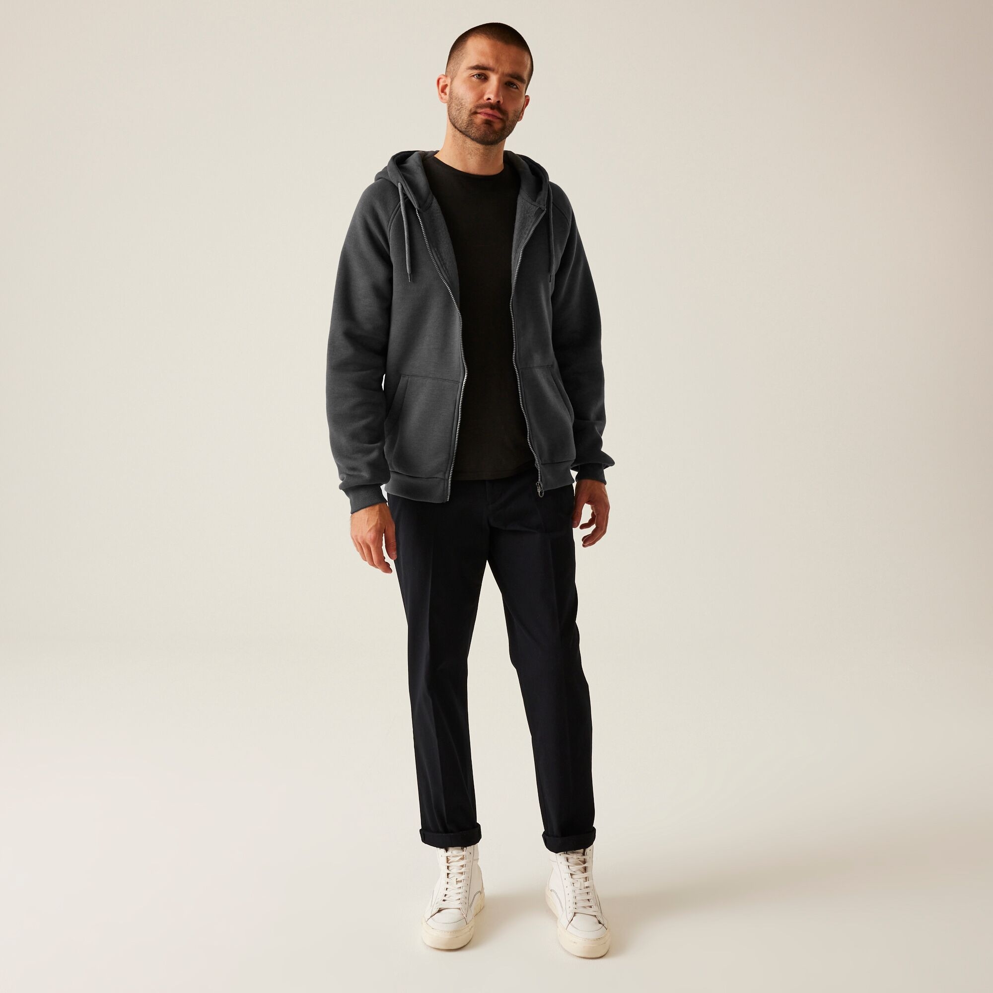 Men's Pro FZ Hoodie | Seal Grey