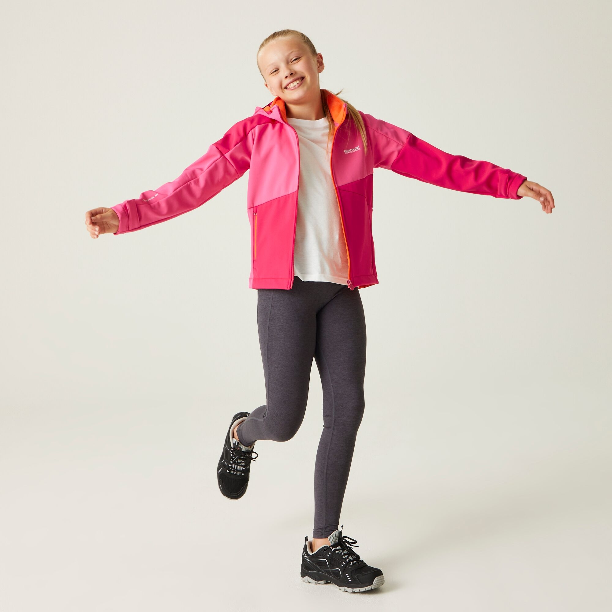 Kids' Acidity VII Softshell Jacket | Flamingo Pink Pink Potion