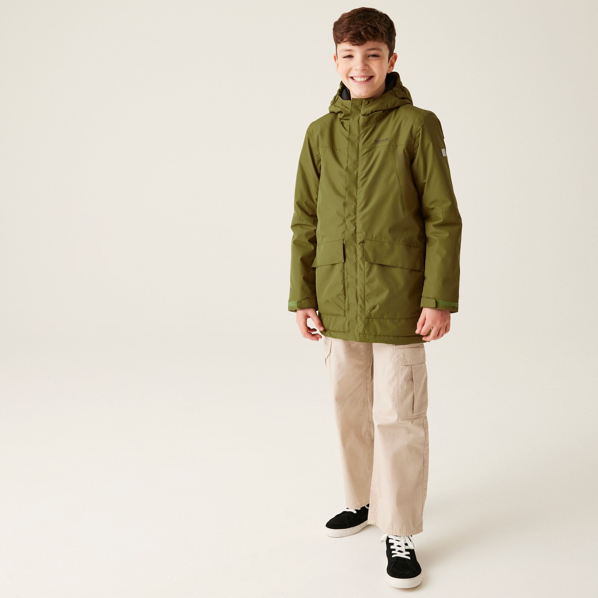 Kids' Farbank Waterproof Jacket | Nephrite Green Black