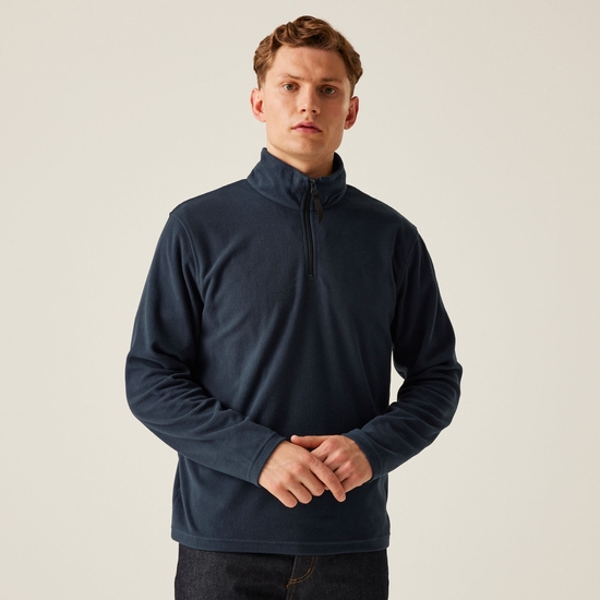 Men's Micro Lightweight Half Zip Fleece | Dark Navy