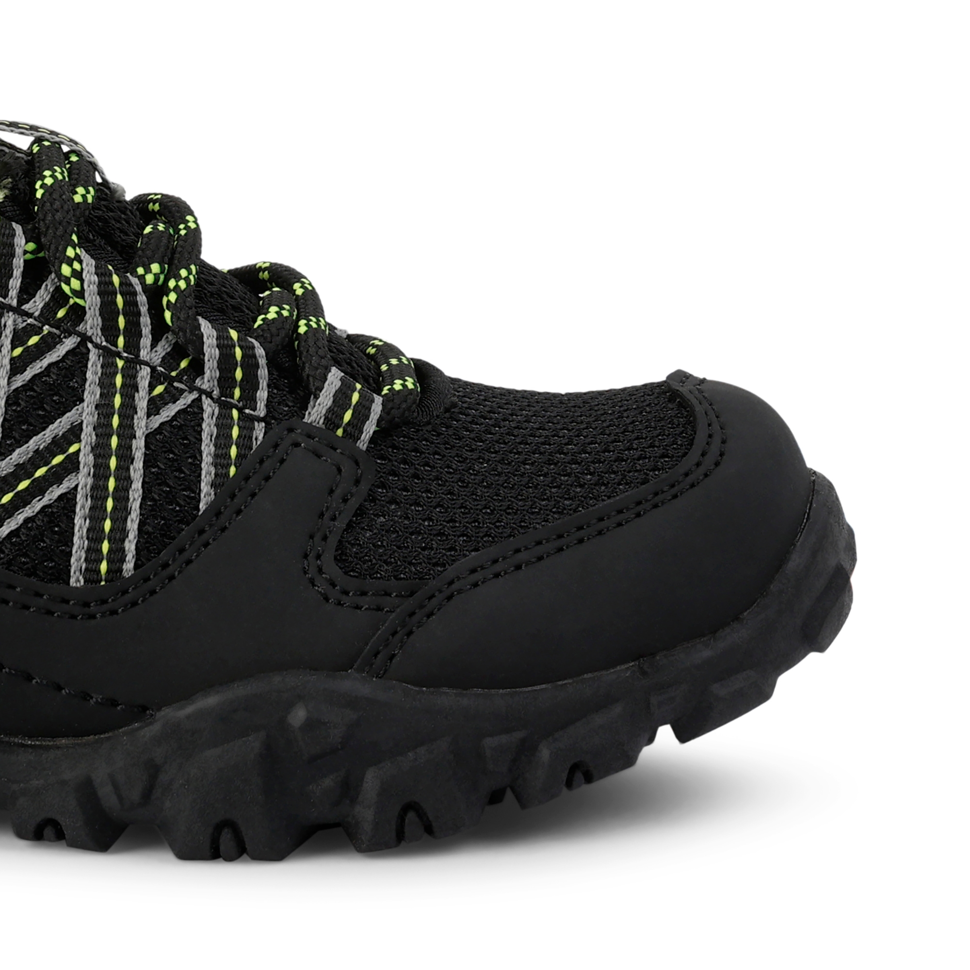 Kids' Edgepoint Waterproof Low Walking Shoes | Black Lime Punch