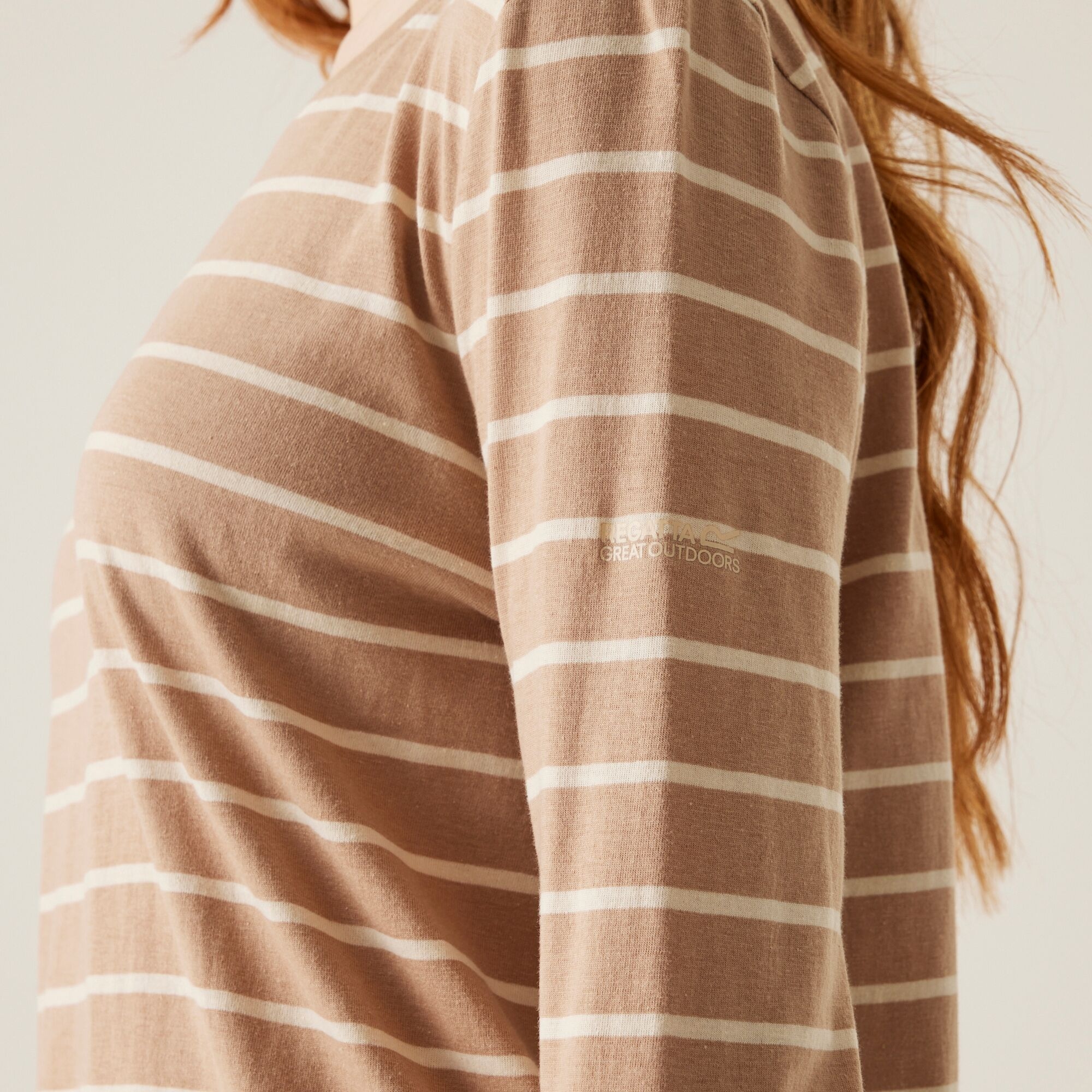 Women's Federica II Long Sleeved T-Shirt | Warm Taupe Light Vanilla