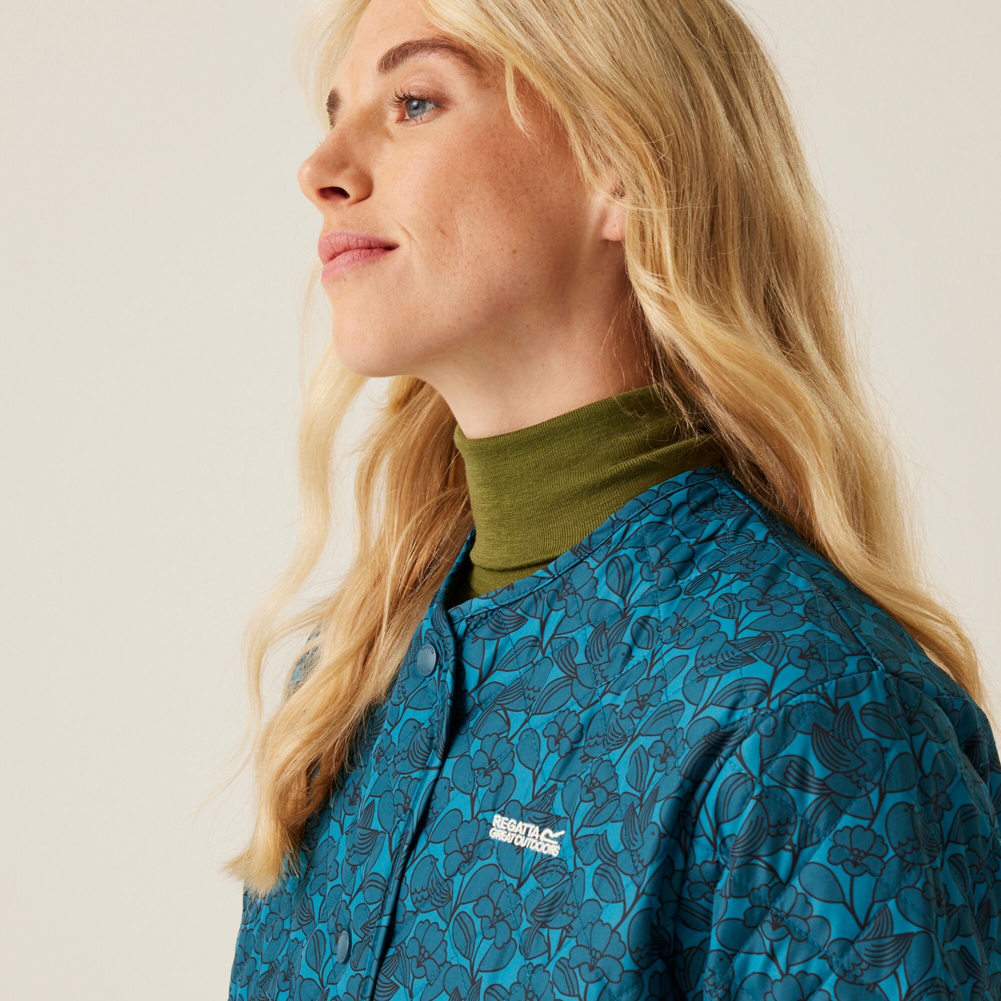 Orla Kiely Quilted Jacket | Birdy Blue