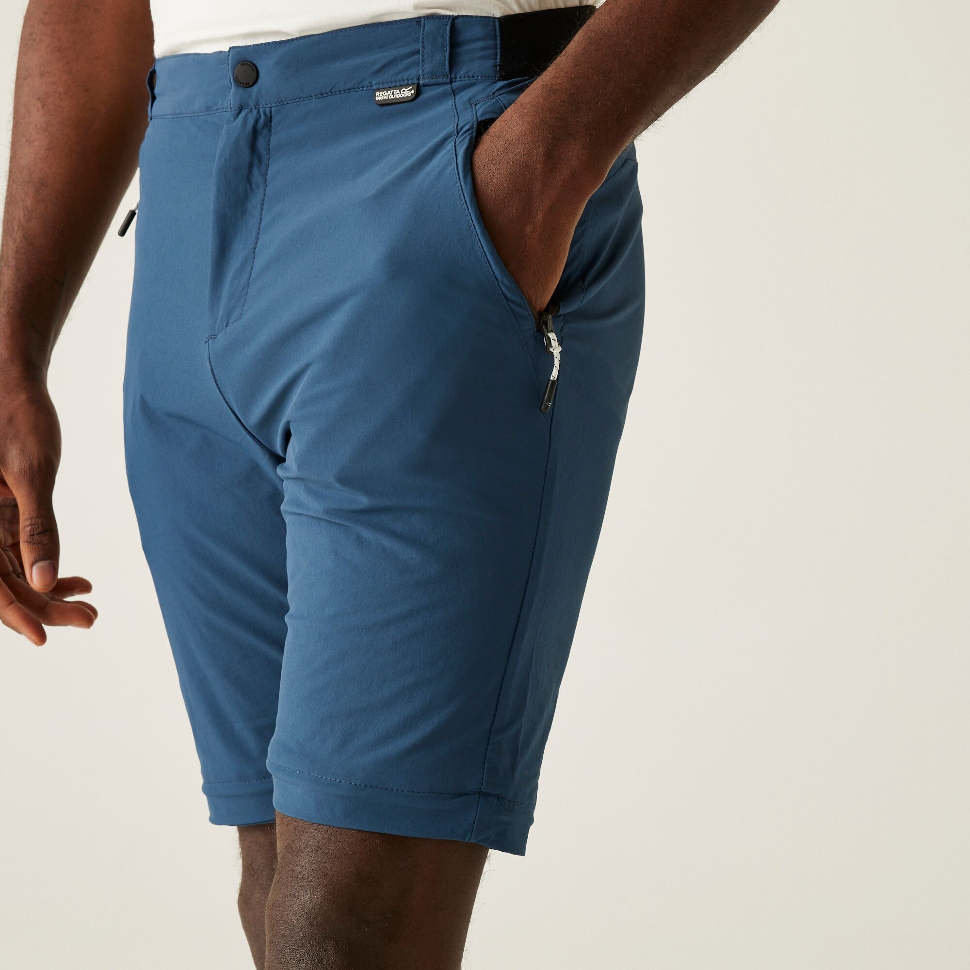 Men's Travel Light Zip Off Packaway Trousers | Moonlight Denim